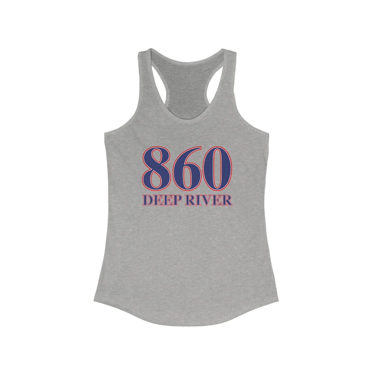 860 Deep River Red White & Blue Women's Ideal Racerback Tank Top