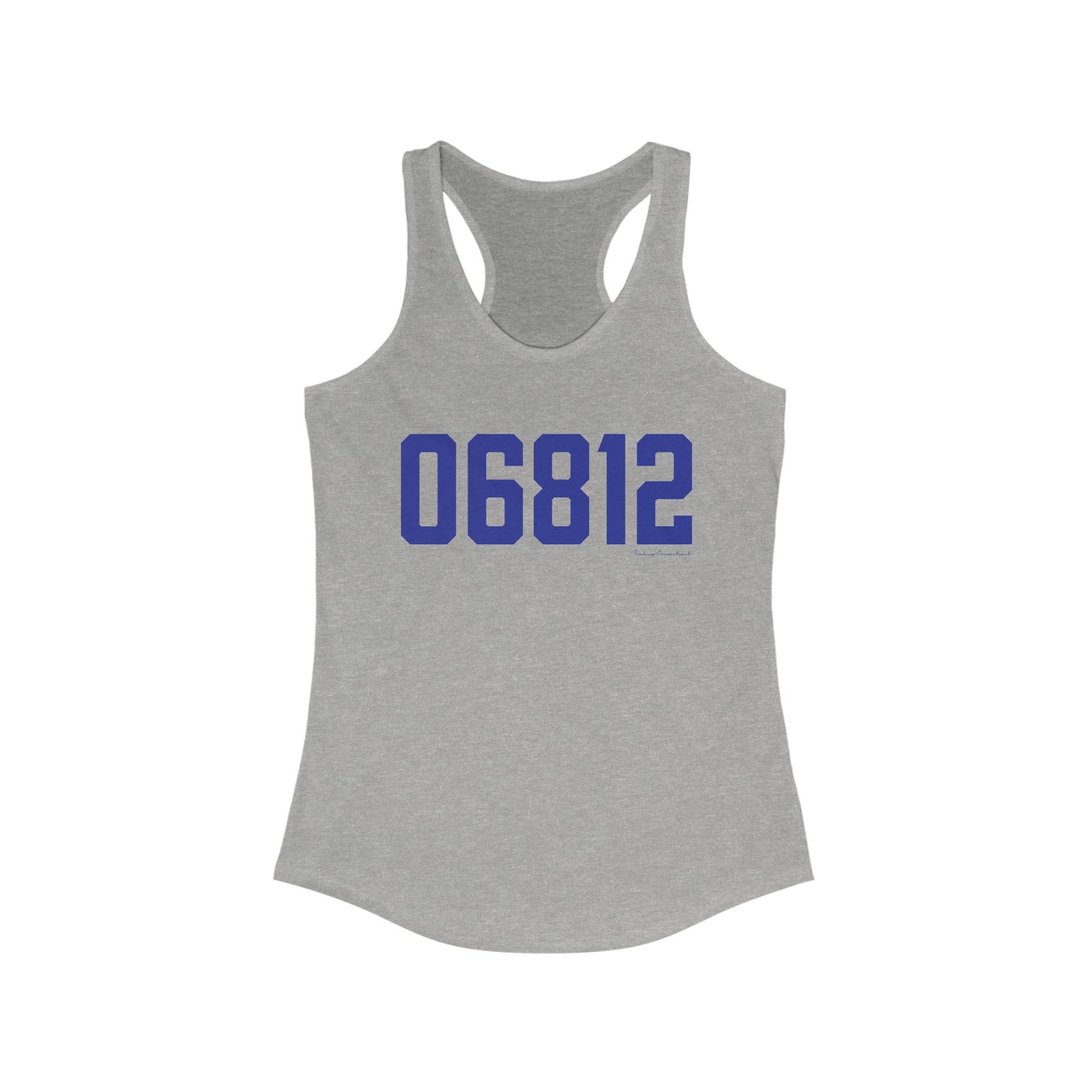 06812 New Fairfield Connecticut Zip Code Women's Ideal Racerback Tank Top
