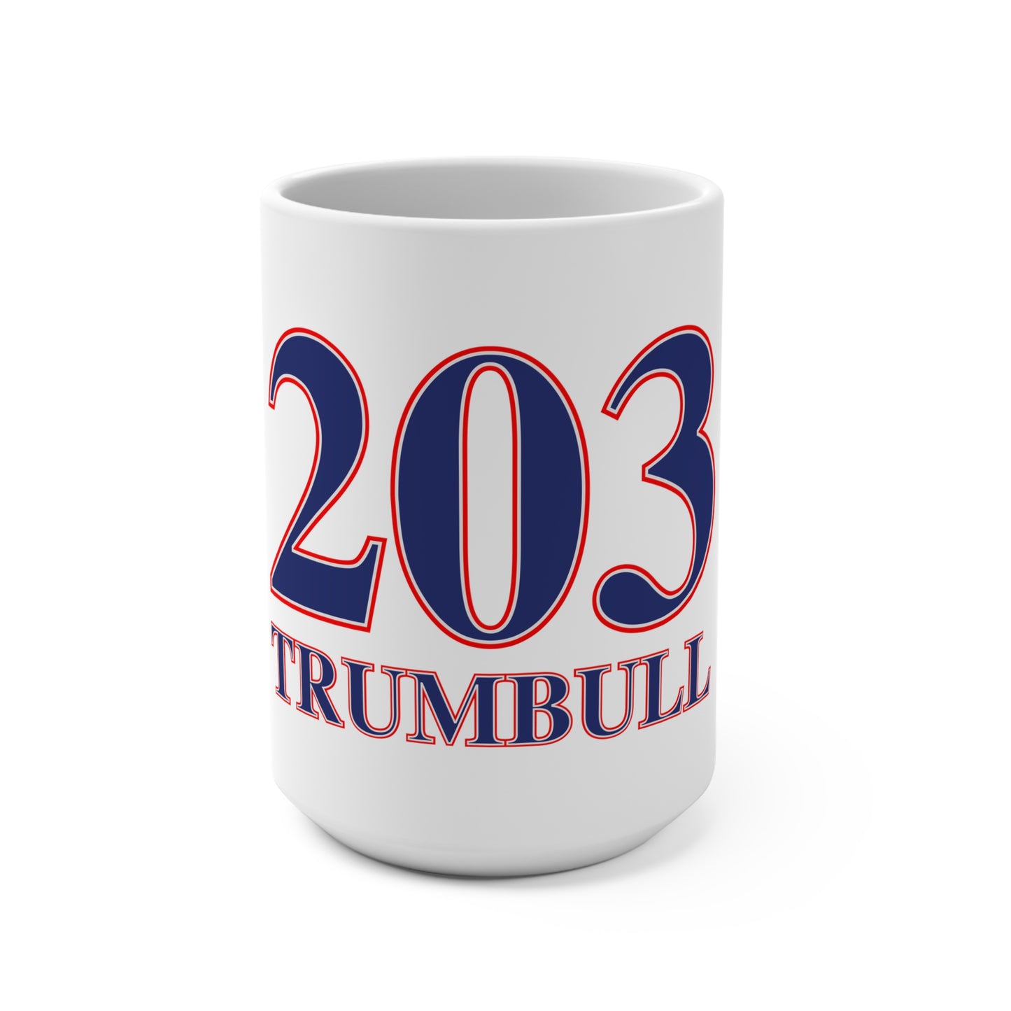 203 Trumbull Red White & Blue Mug 15oz