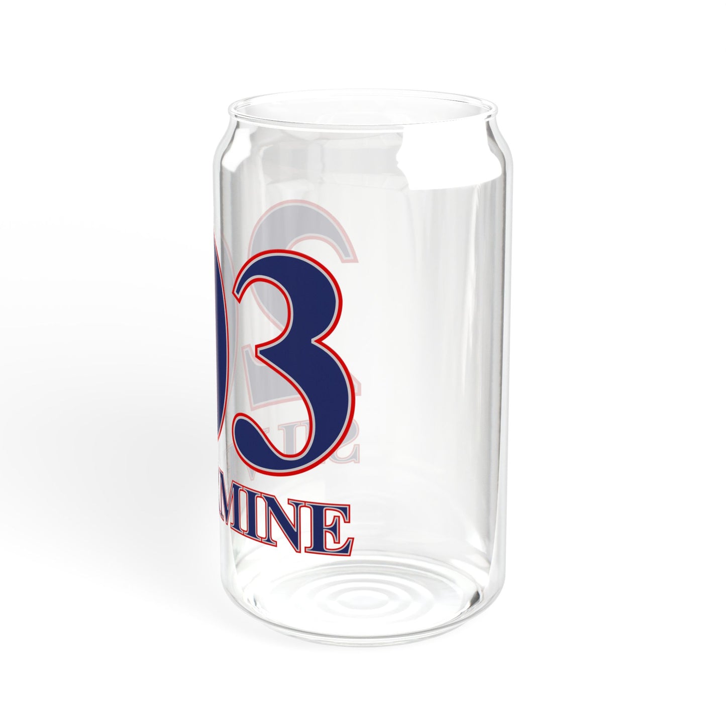 203 Silvermine Red, White & Blue Sipper Glass, 16oz
