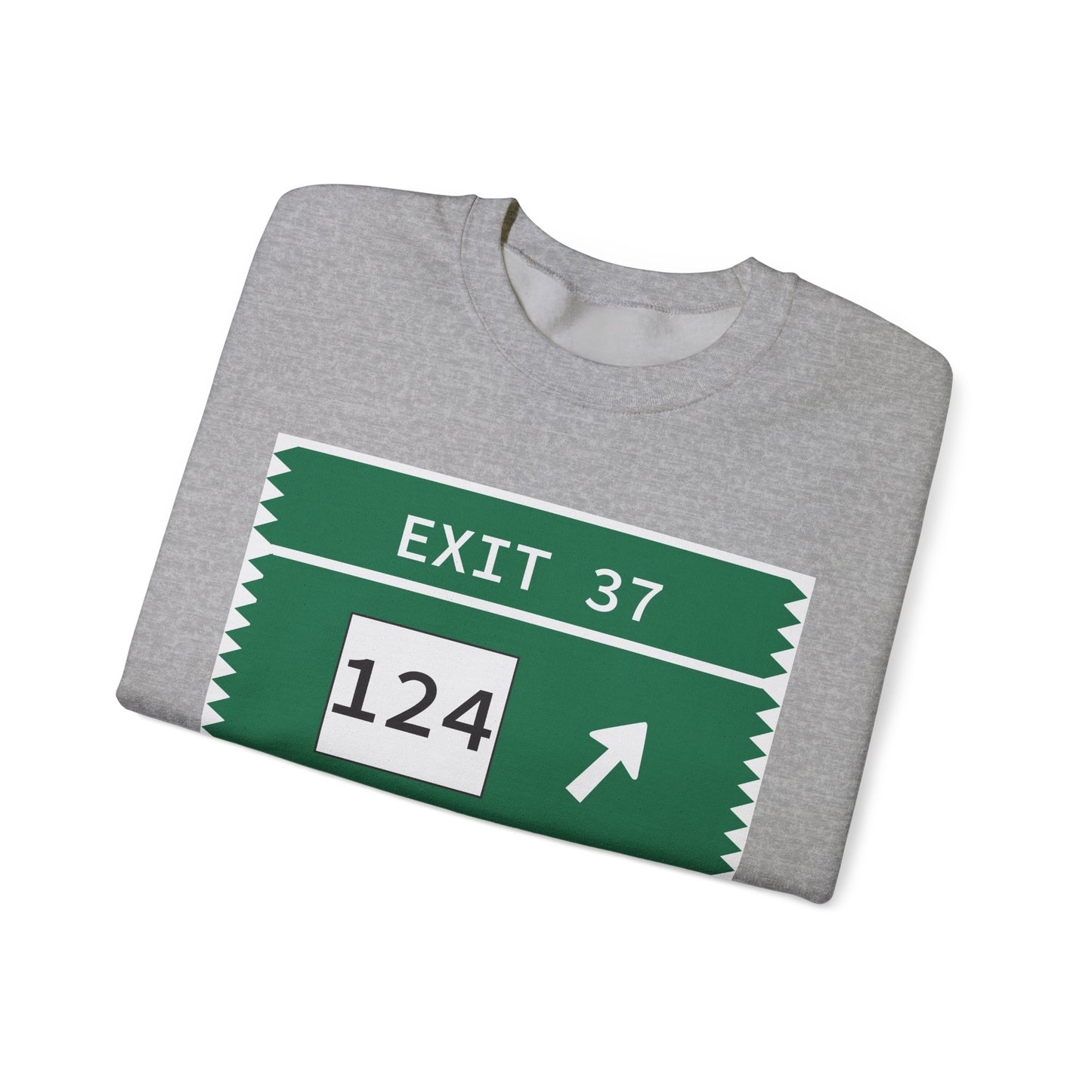 Vintage Merritt Parkway Exit 37 Sign Unisex Heavy Blend™ Crewneck Sweatshirt
