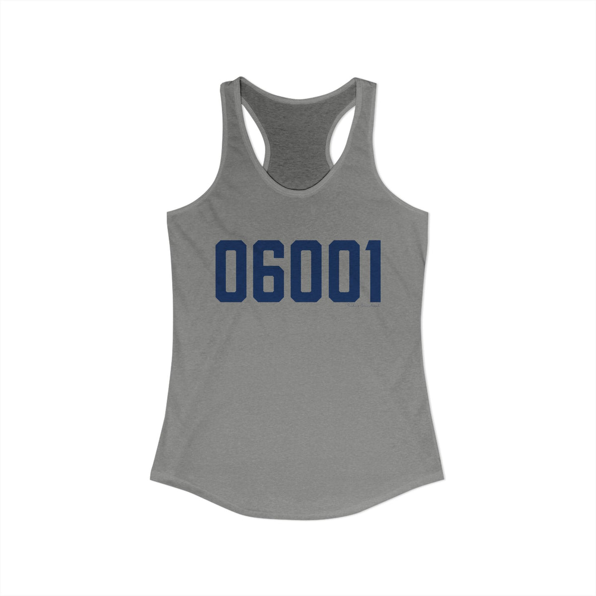 06001 Avon Connecticut Zip Code Women's Ideal Racerback Tank Top