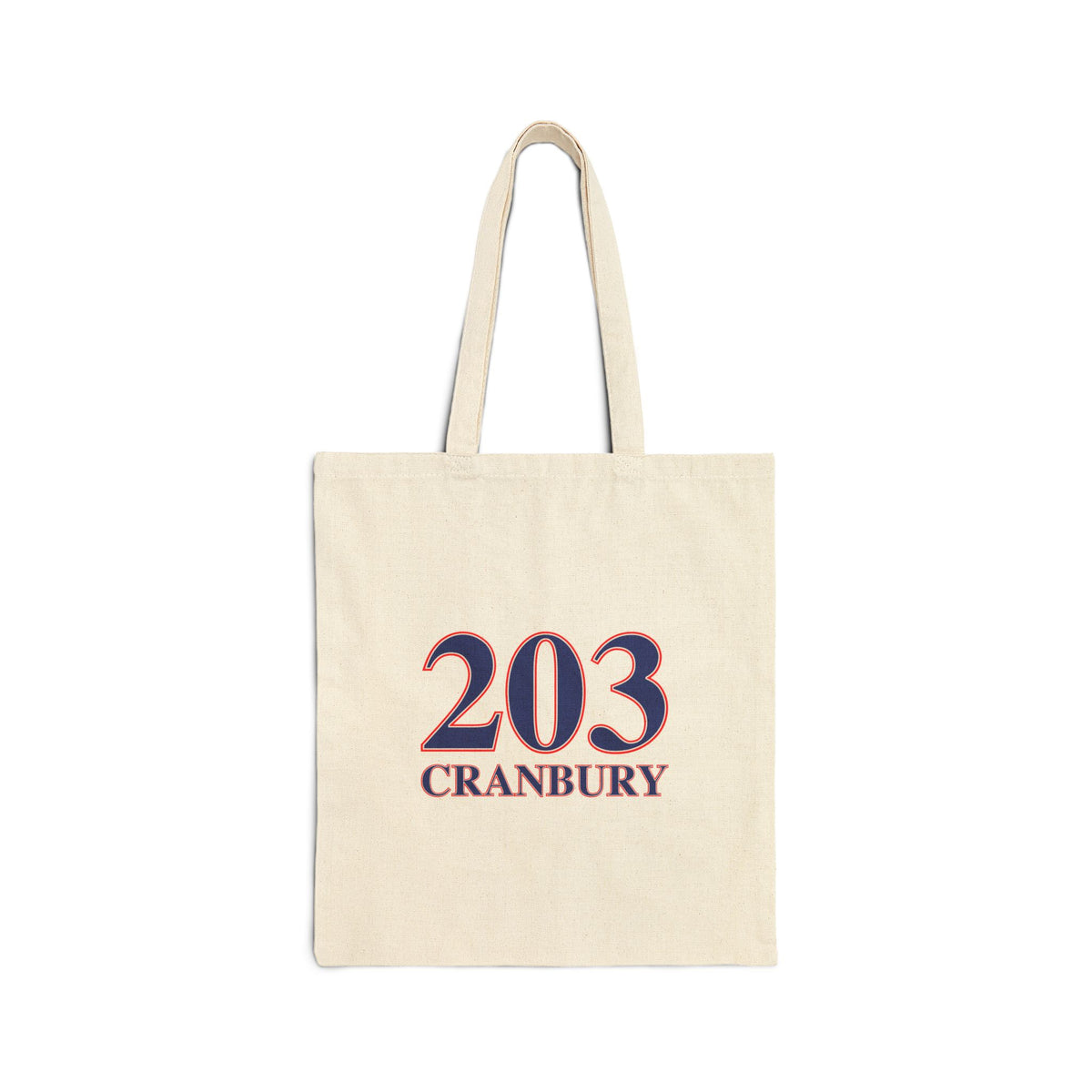 203 Cranbury Red, White & Blue Cotton Canvas Tote Bag