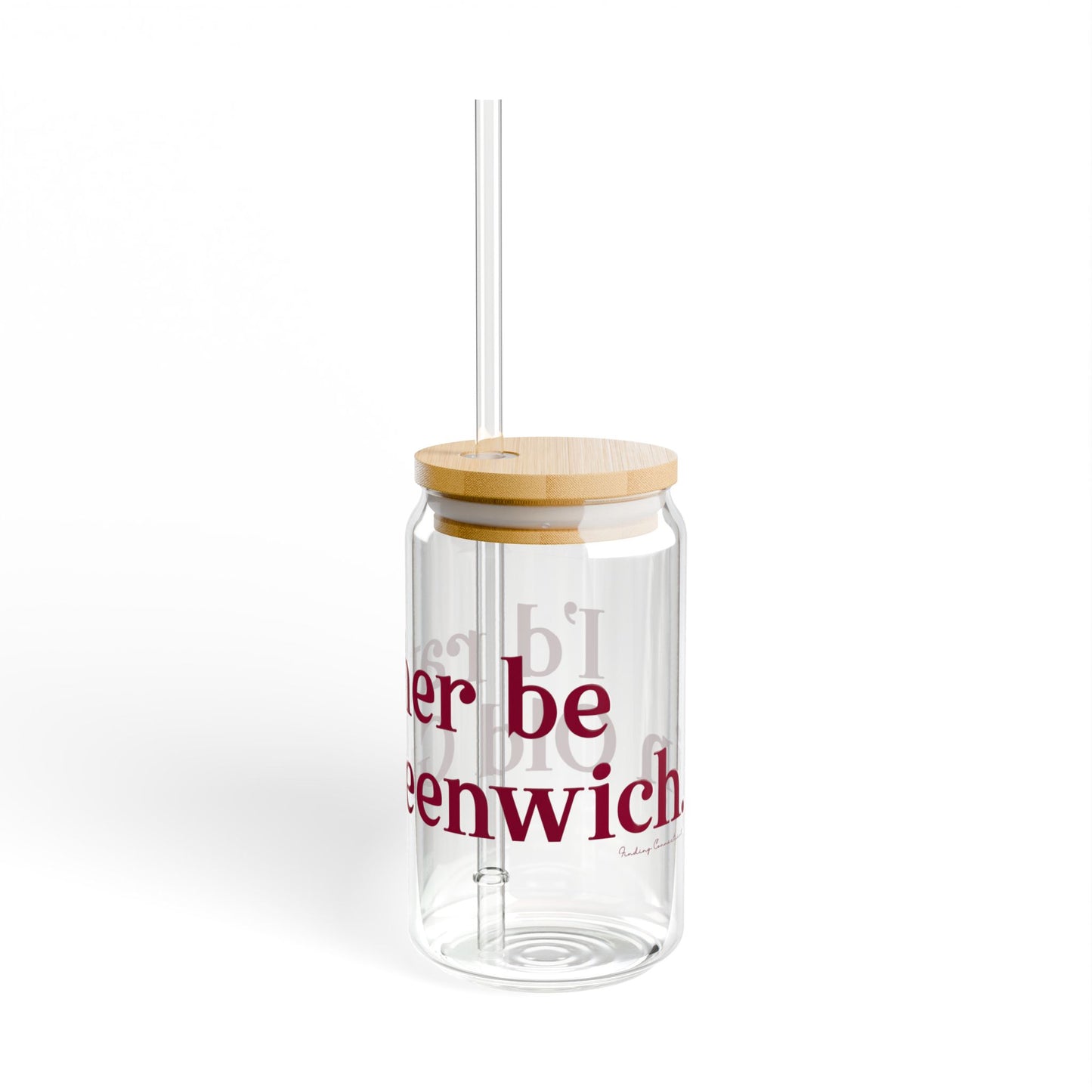 I’d rather be in Old Greenwich Sipper Glass, 16oz