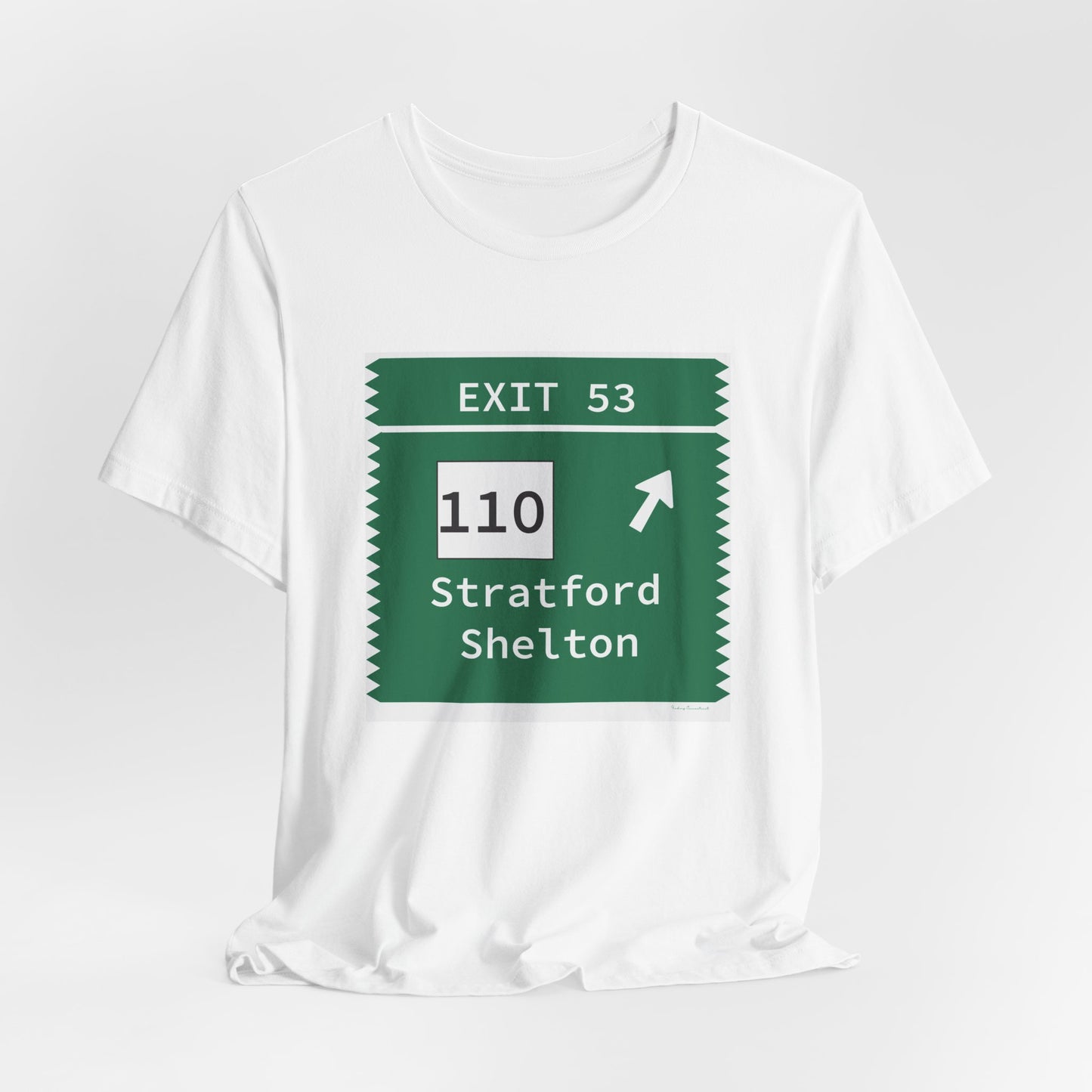 Vintage Merritt Parkway Exit 53 Sign Unisex Jersey Short Sleeve T-Shirt