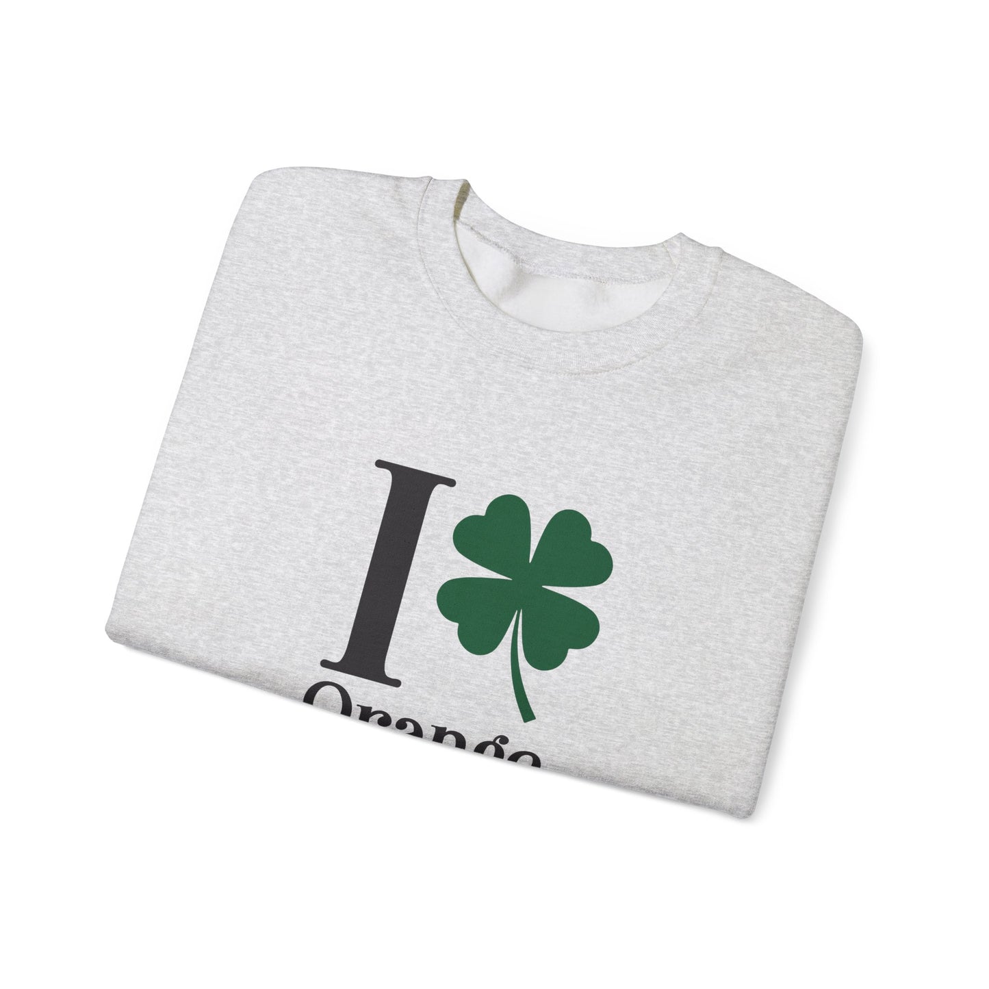I Clover Orange Unisex Heavy Blend™ Crewneck Sweatshirt