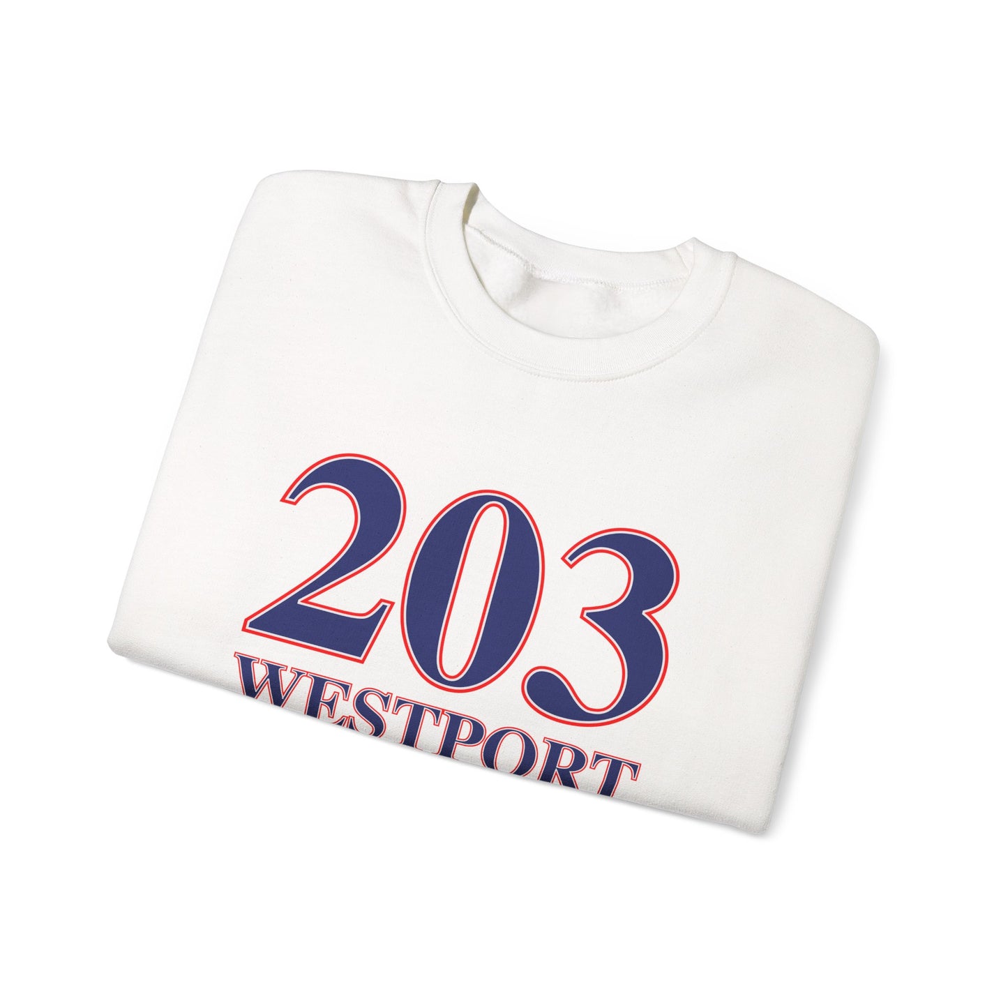 203 Westport Red White & Blue Unisex Heavy Blend™ Crewneck Sweatshirt