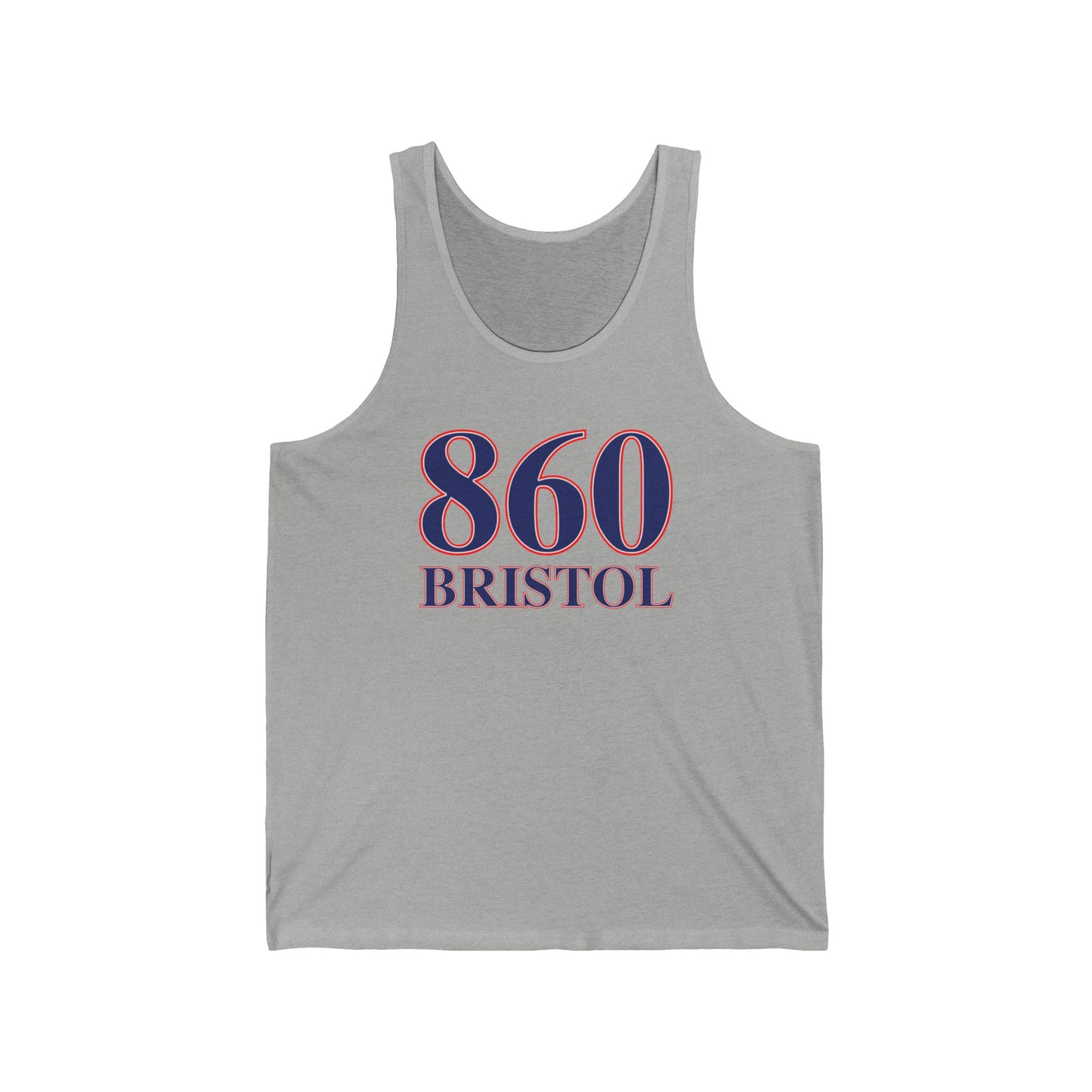 860 Bristol Red White & Blue Unisex Jersey Tank Top