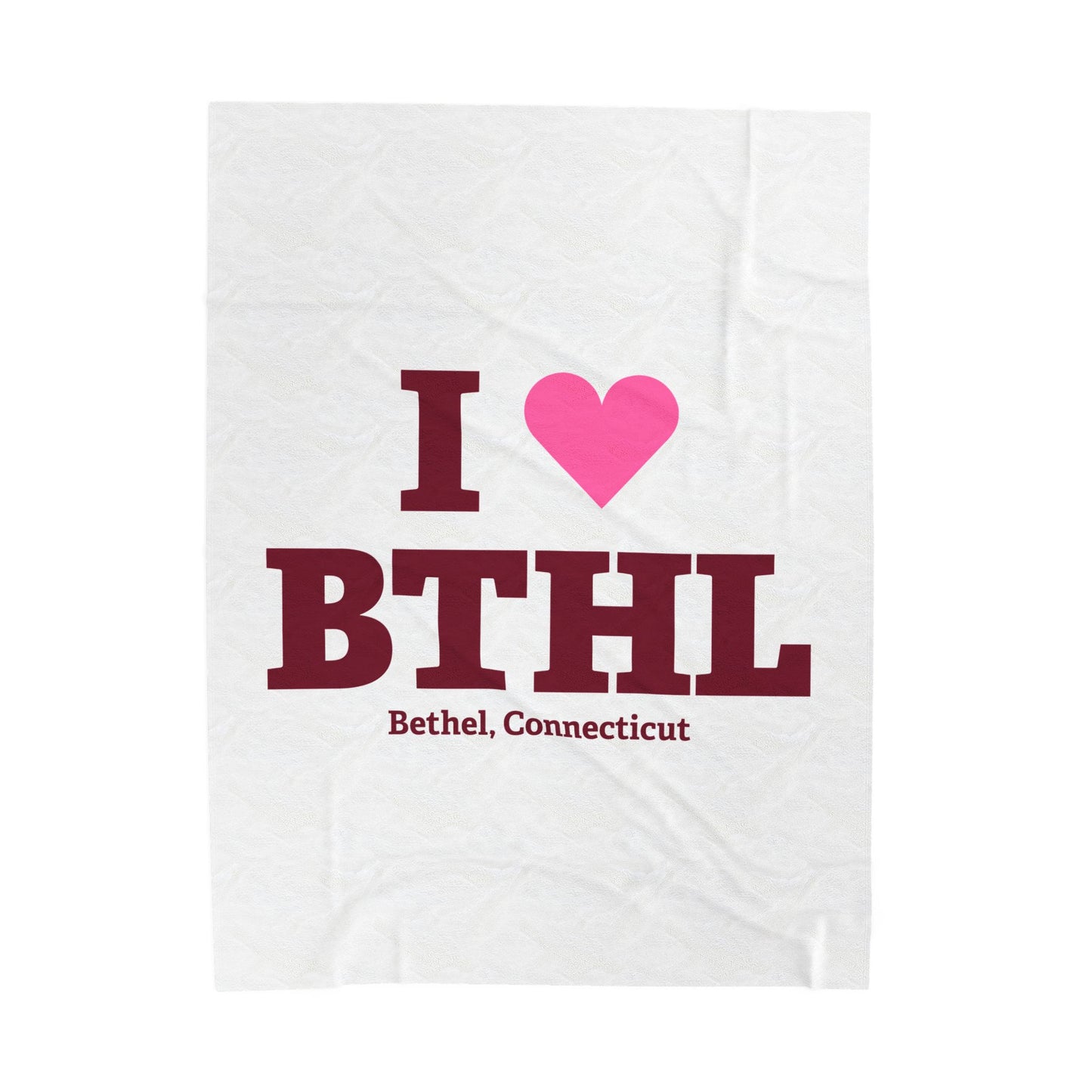 I Heart BTHL Velveteen Plush Blanket