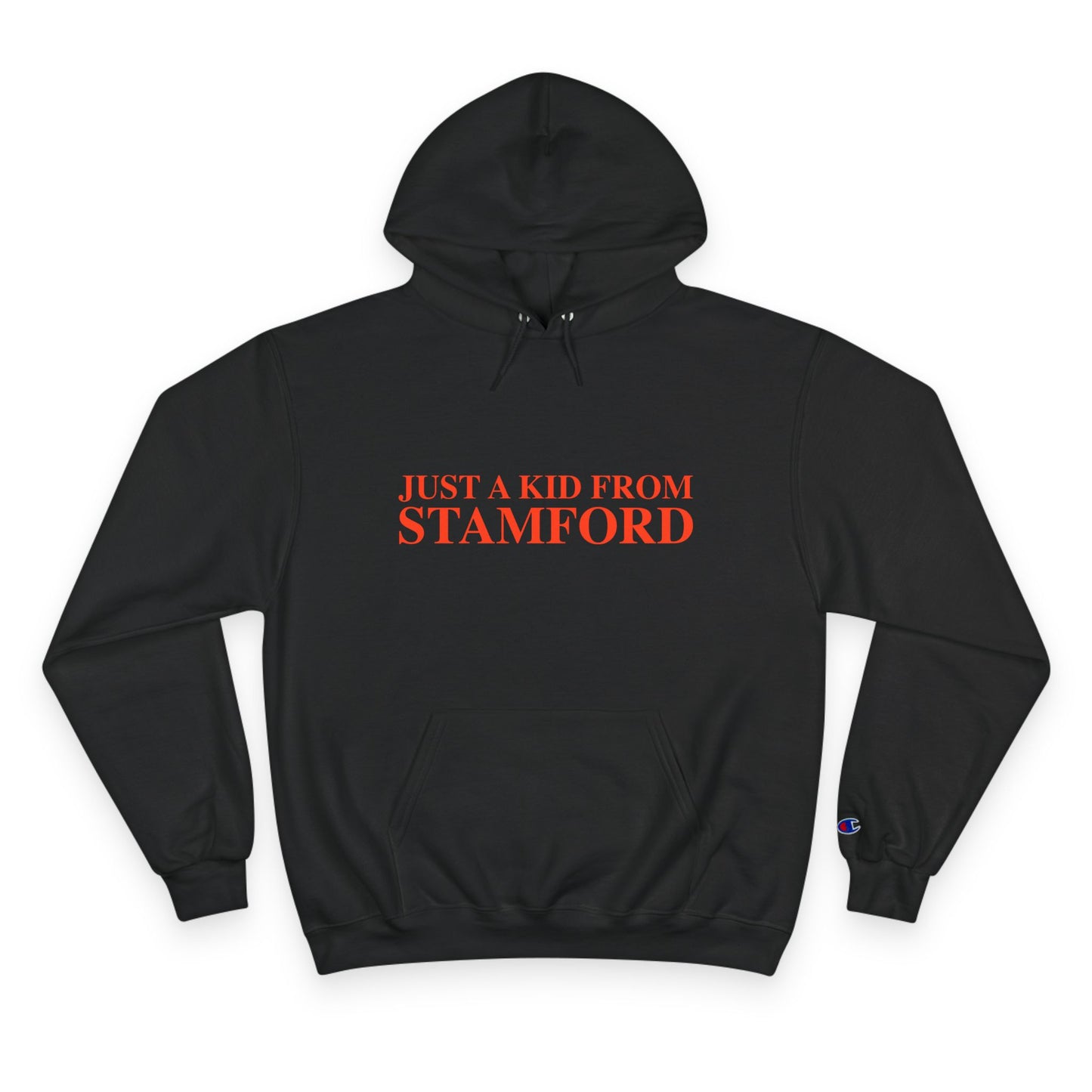Just a kid from Stamford Champion Hoodie