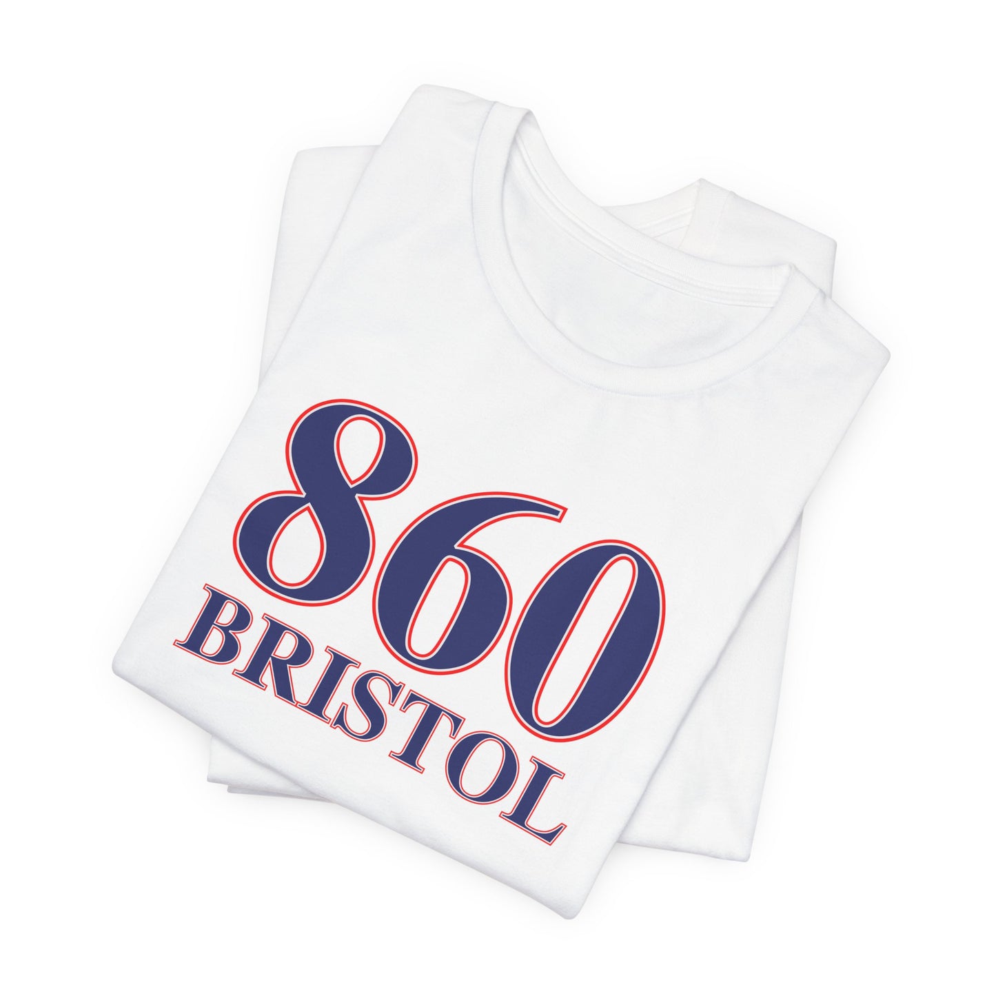 860 Bristol Red White & Blue Unisex Jersey Short Sleeve T-Shirt