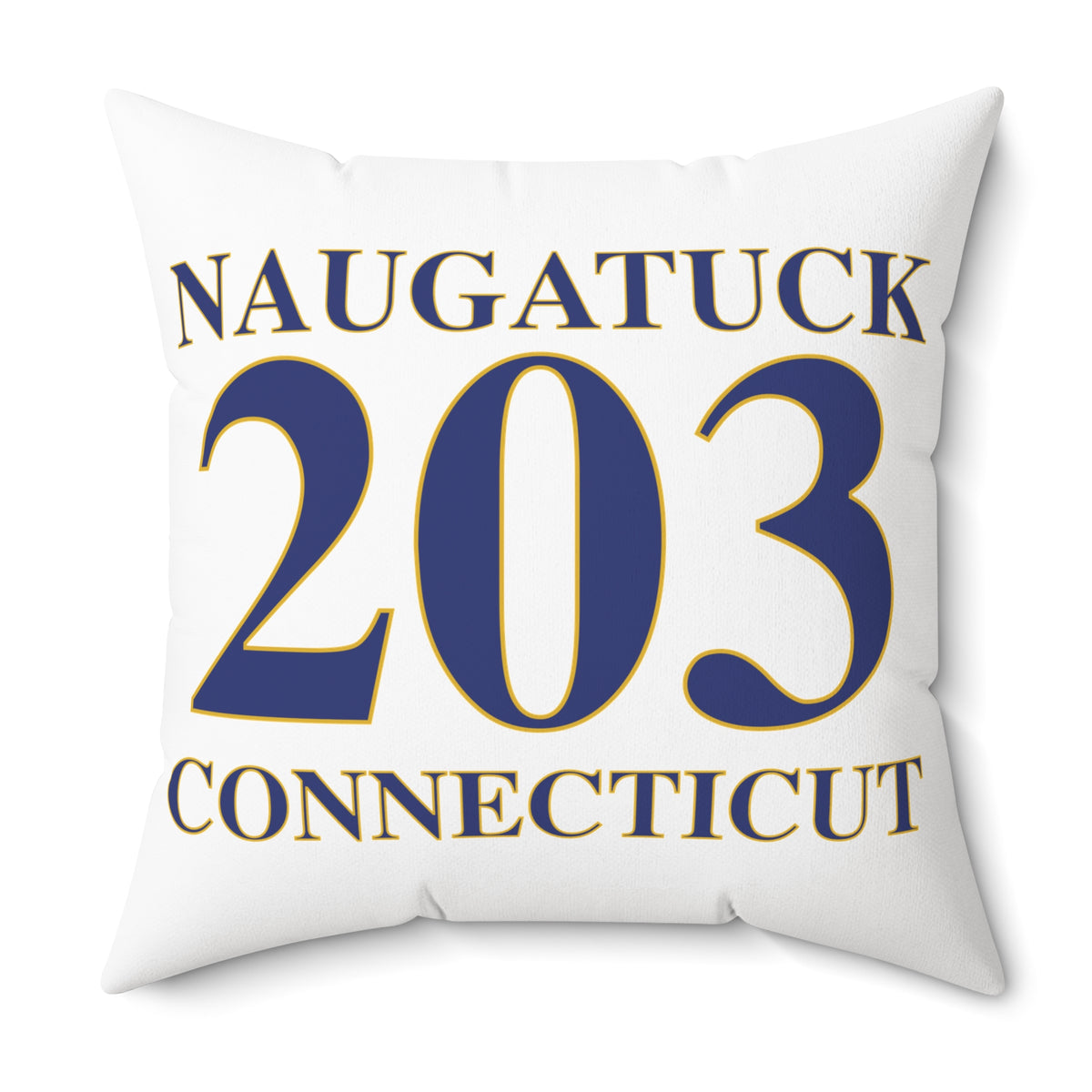 Naugatuck 203 Connecticut Polyester Square Pillow