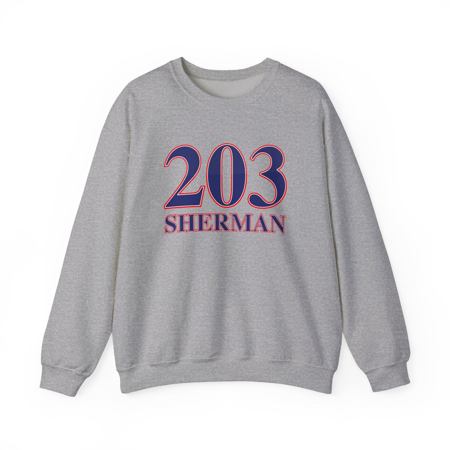 203 Sherman Red White & Blue Unisex Heavy Blend™ Crewneck Sweatshirt