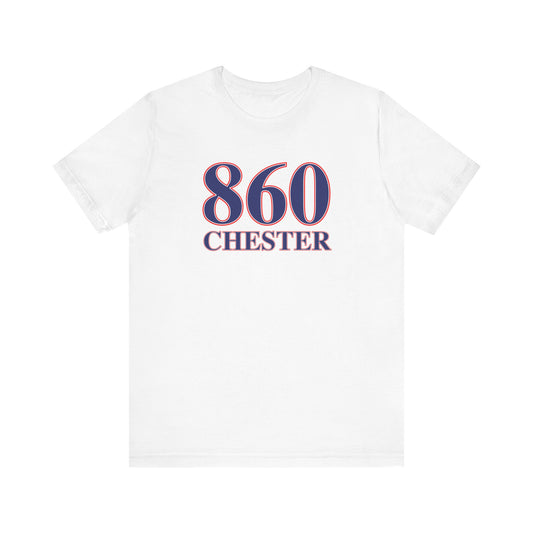 860 Chester Red White & Blue Unisex Jersey Short Sleeve T-Shirt