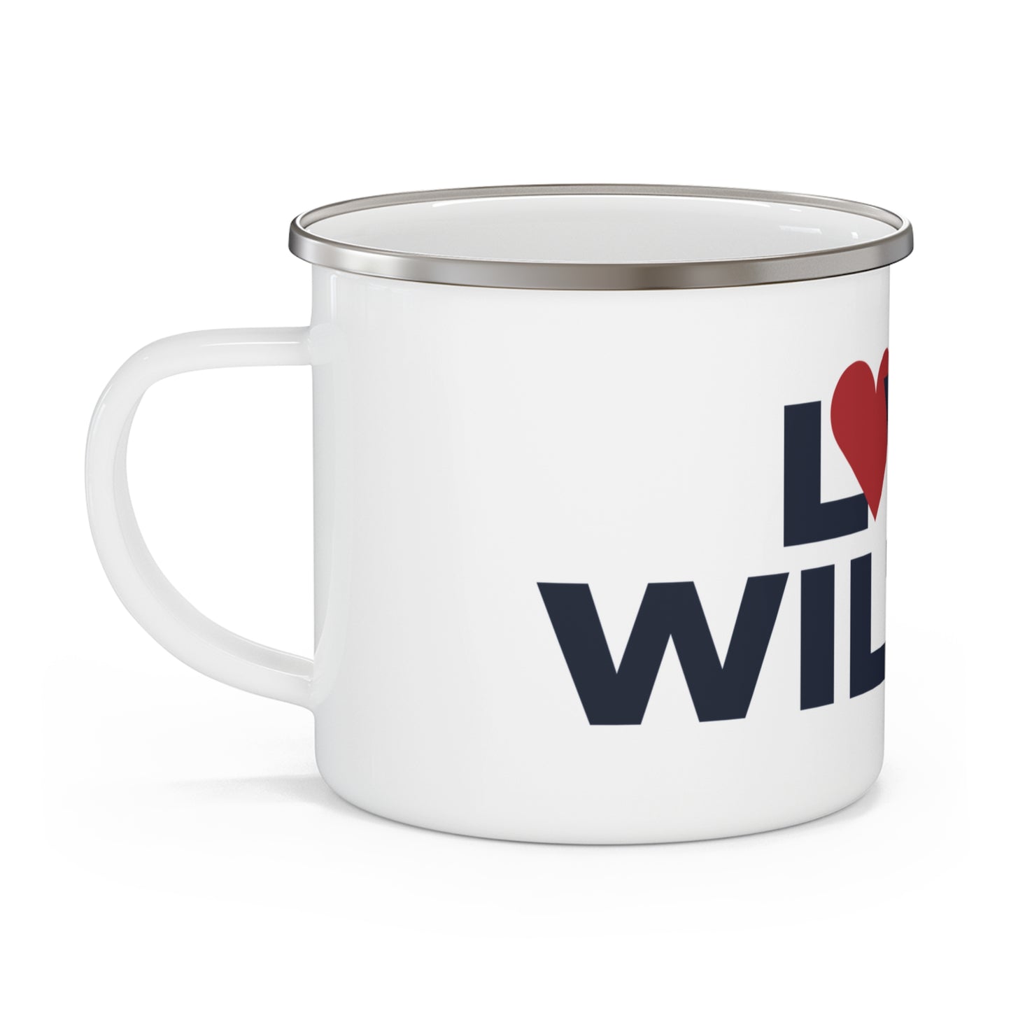 Love Wilton Enamel Camping Mug
