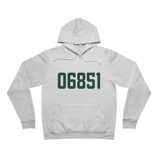 06851 Norwalk Connecticut Zip Code Unisex Sponge Fleece Pullover Hoodie Sweatshirt