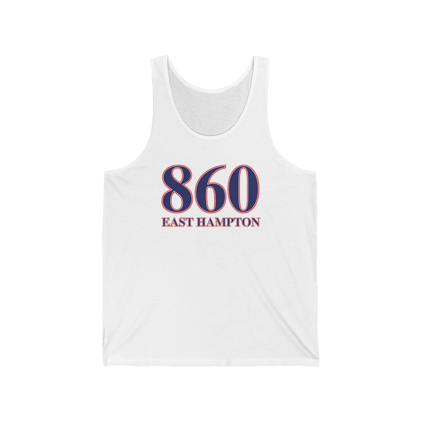 860 East Hampton Red White & Blue Unisex Jersey Tank Top