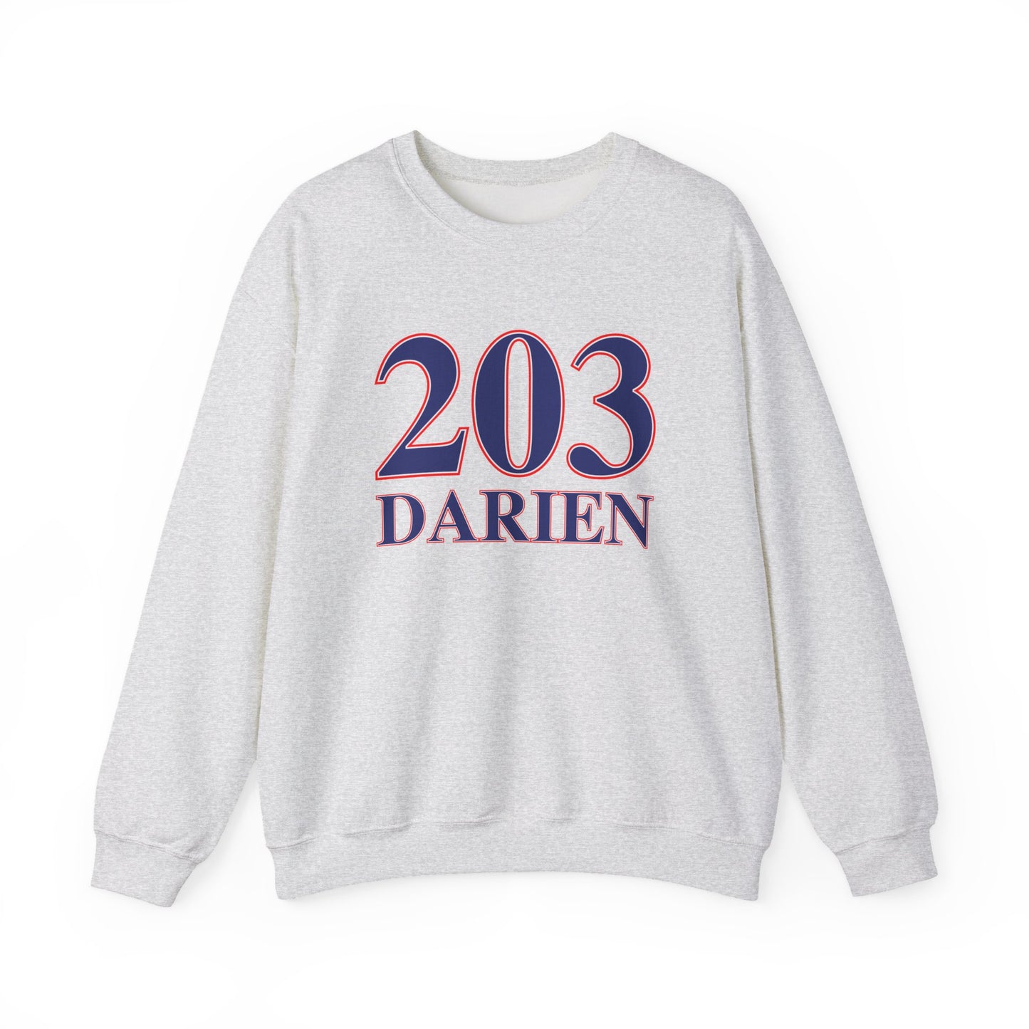 203 Darien Red White & Blue Unisex Heavy Blend™ Crewneck Sweatshirt