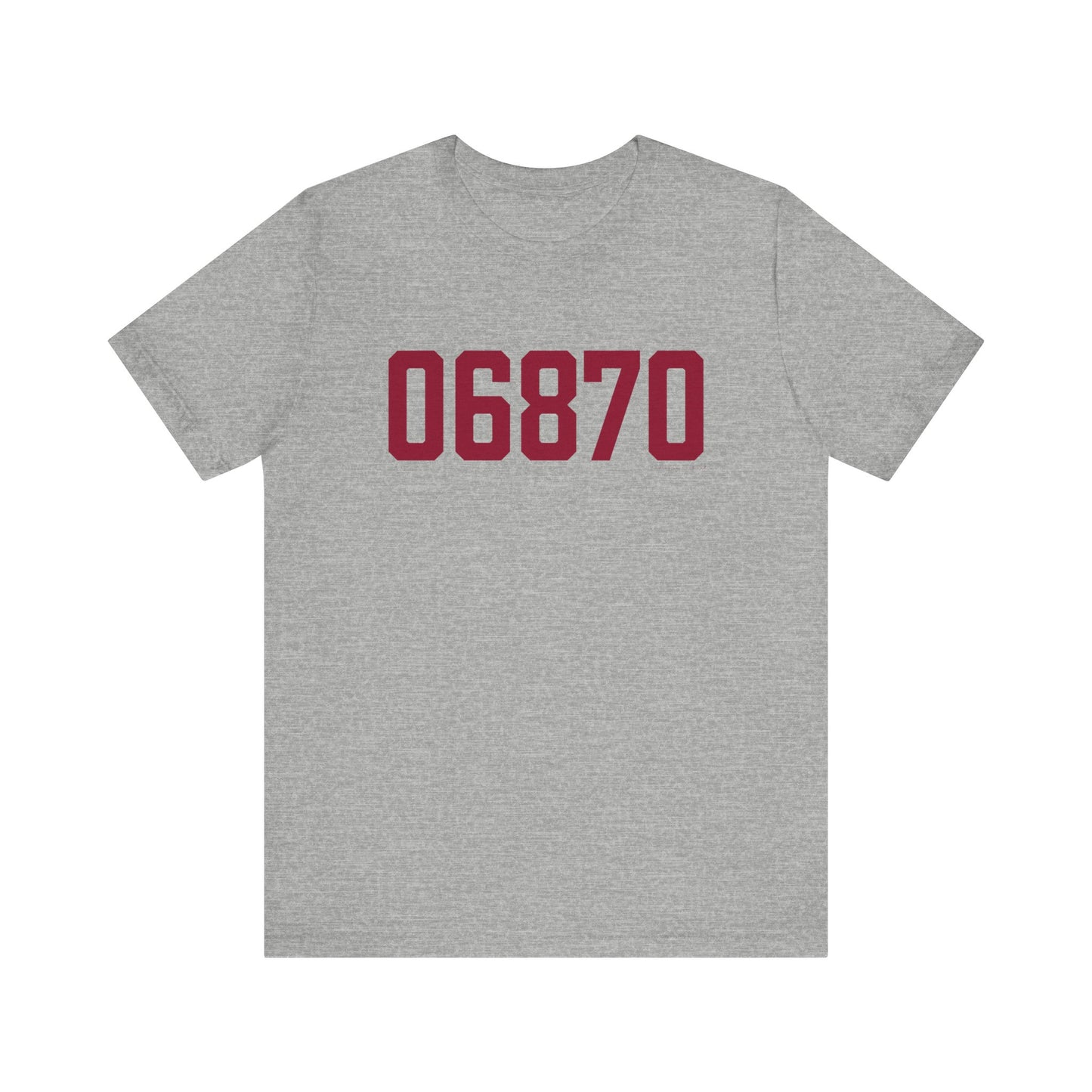 06870 - Greenwich Connecticut Zip Code Unisex Jersey Short Sleeve T-Shirt