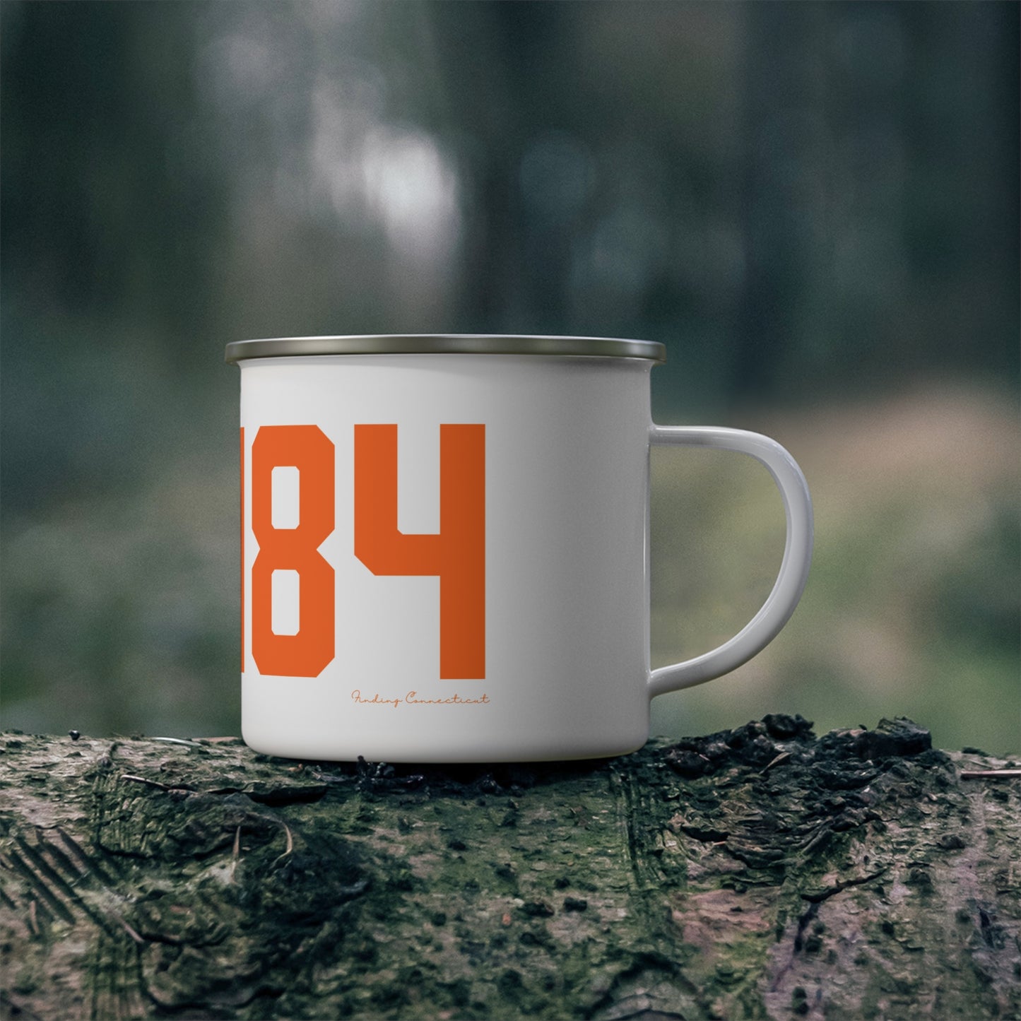 06484 Shelton Connecticut Zip Code Enamel Camping Mug