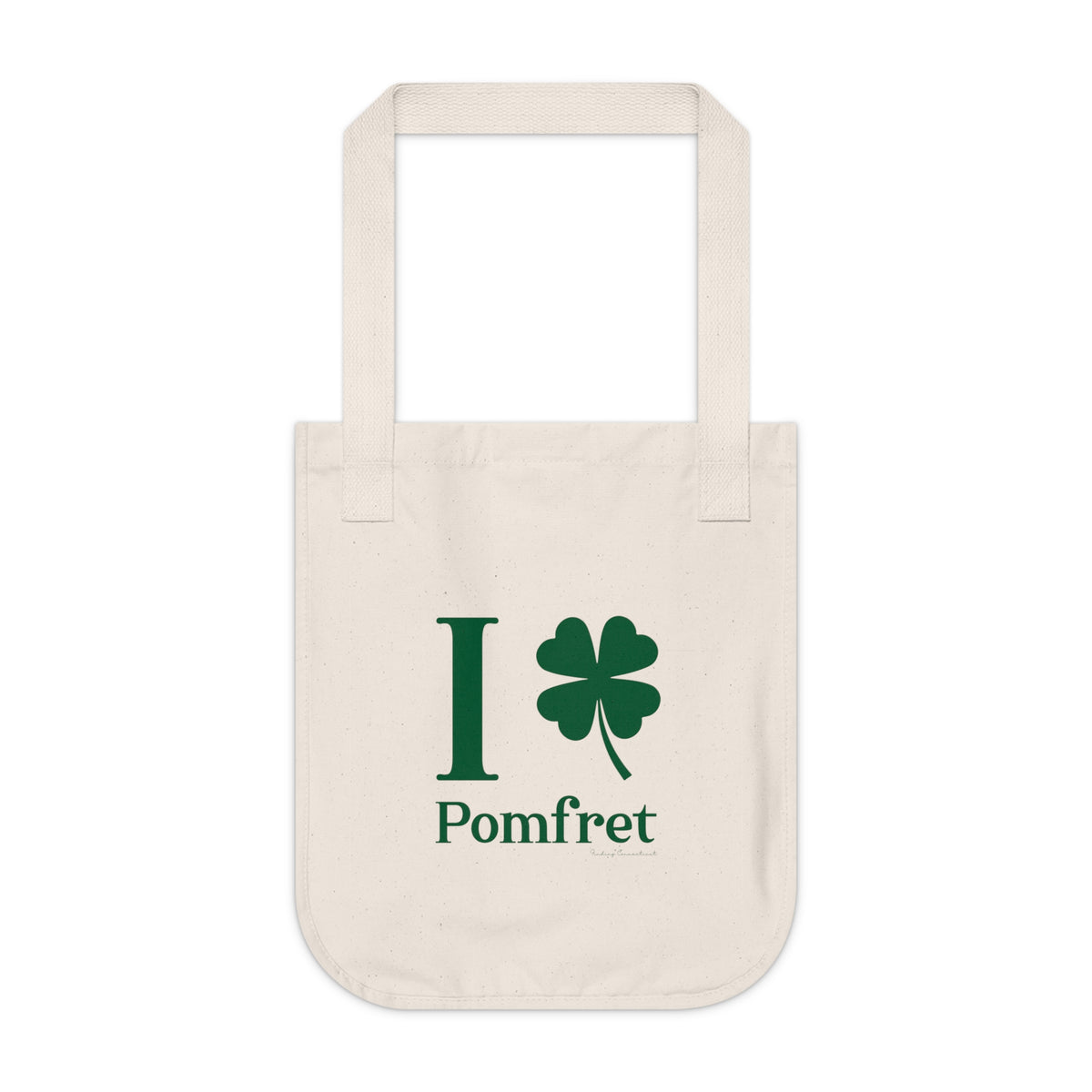 I Clover Pomfret Organic Canvas Tote Bag