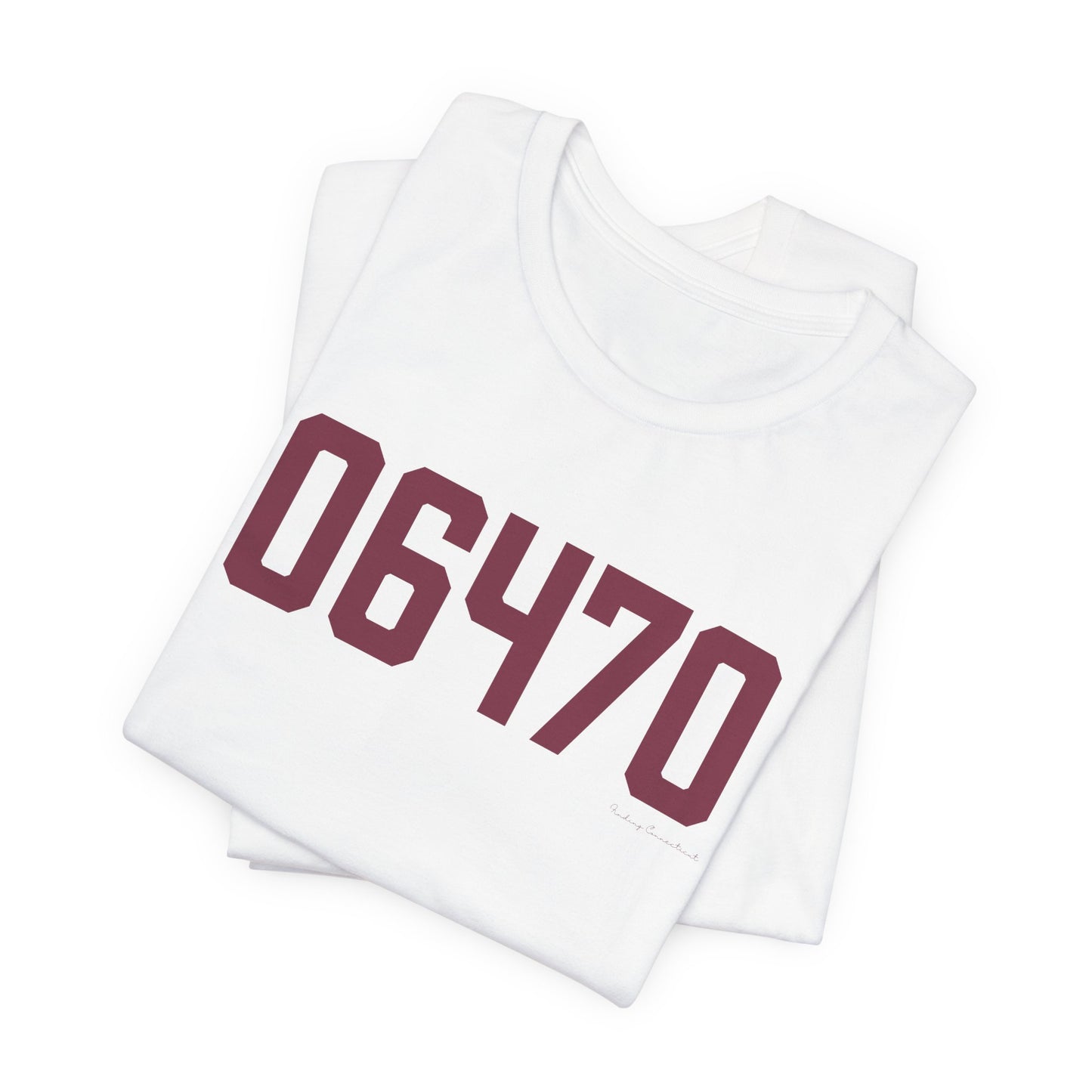 06470 - Newtown CT Zip Code Unisex Jersey Short Sleeve Tee