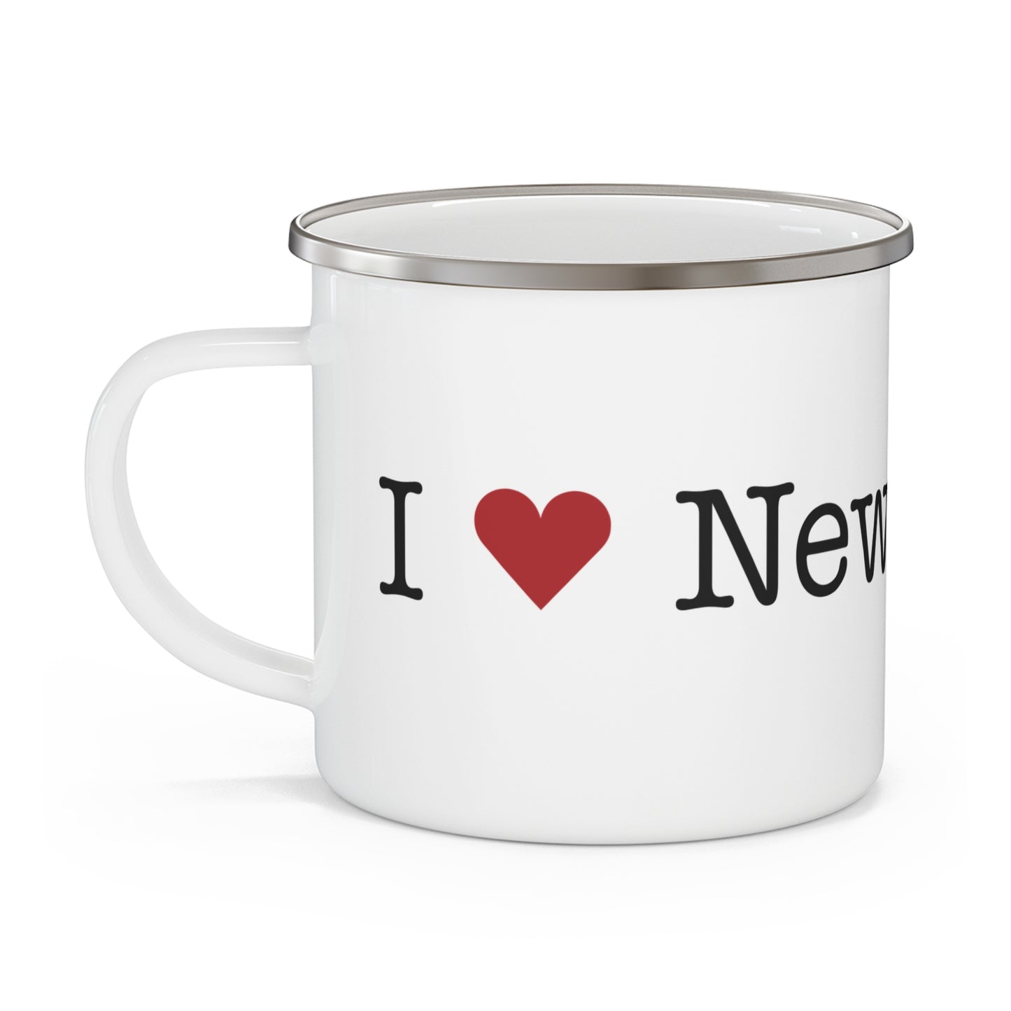I Heart New Canaan. Enamel Camping Mug