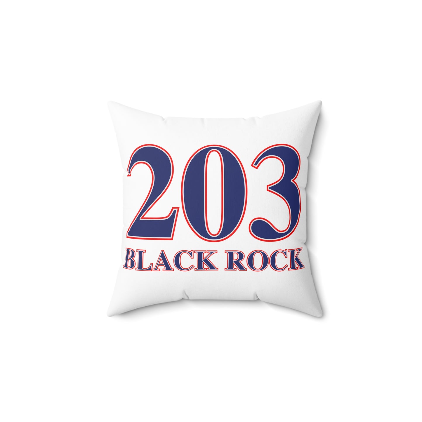 203 Black Rock Red White & Blue Spun Polyester Square Pillow