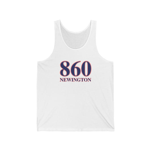 860 Newington Red, White & Blue Unisex Jersey Tank Top