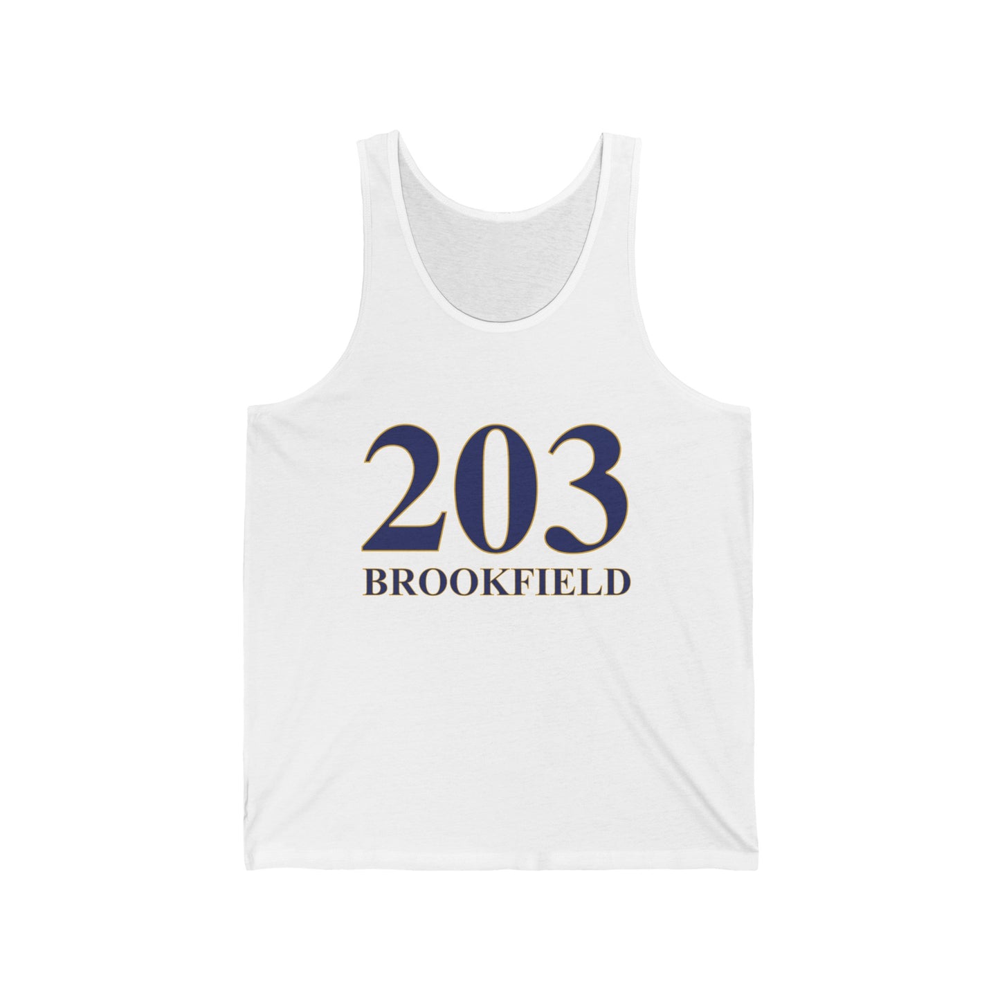 203 Brookfield, Brookfield ct unisex tank top shirt Finding Connecticut