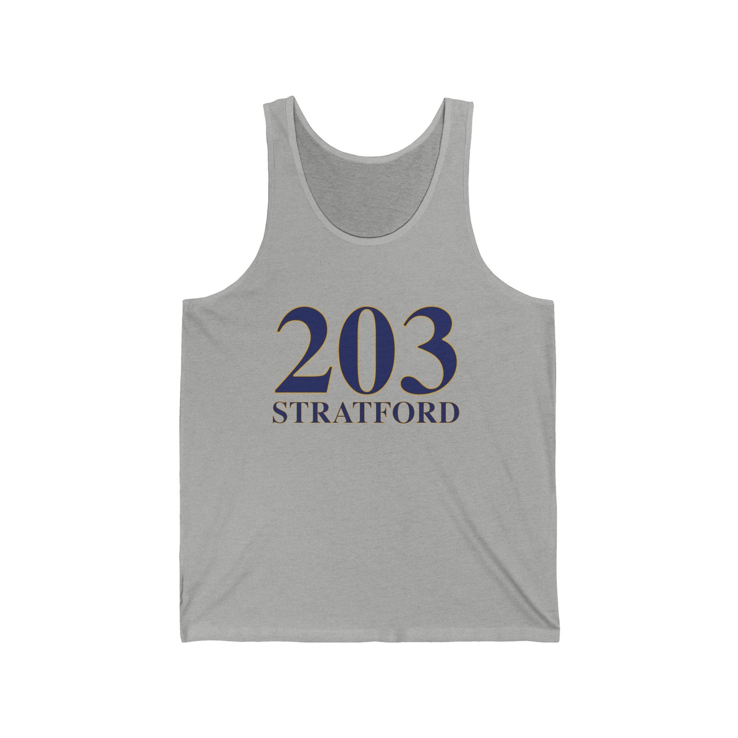 203 Stratford // Stratford ct unisex tank top shirt // finding connecticut