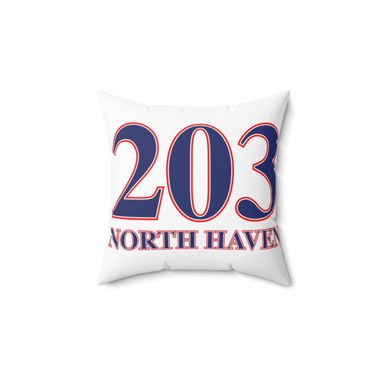 203 North Haven Red White & Blue Spun Polyester Square Pillow