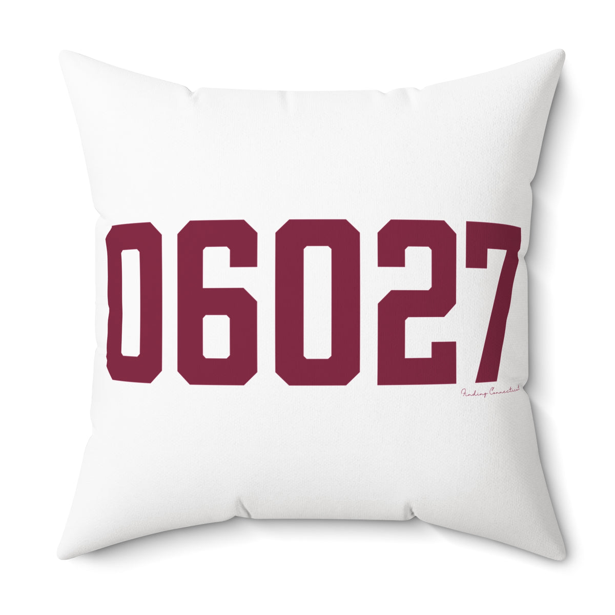 06027 Hartland Connecticut Zip Code Polyester Square Pillow