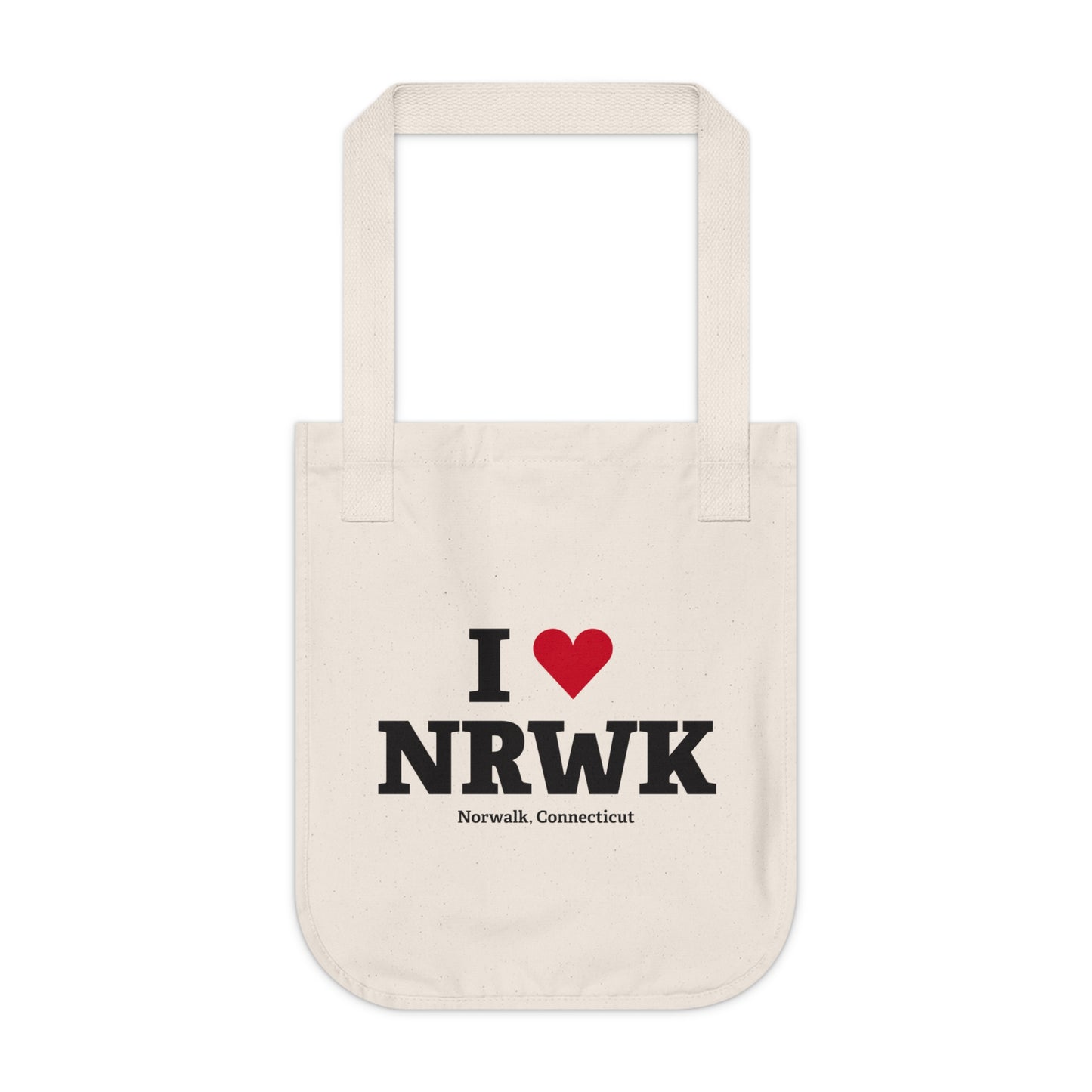 I Heart NRWK Organic Canvas Tote Bag