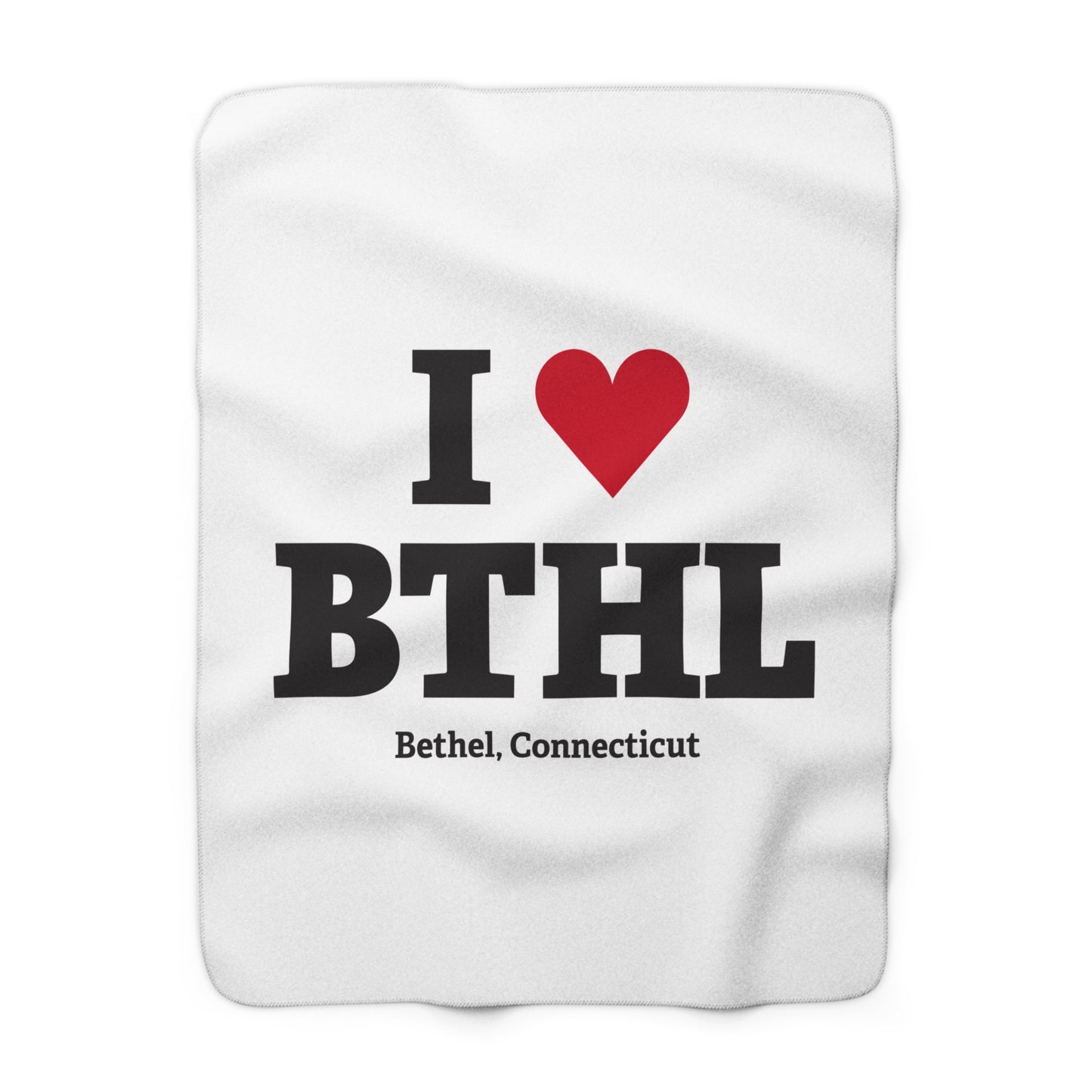 I Heart BTHL Sherpa Fleece Blanket