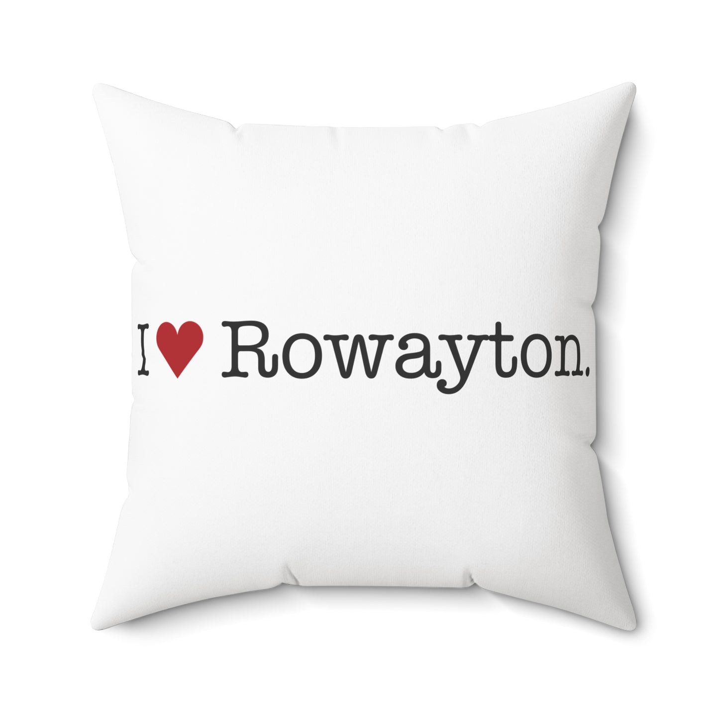 I Heart Rowayton. Spun Polyester Square Pillow