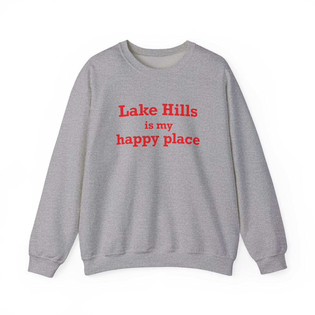 Lake Hills is My Happy Place Unisex Heavy Blend™ Crewneck Sweatshirt