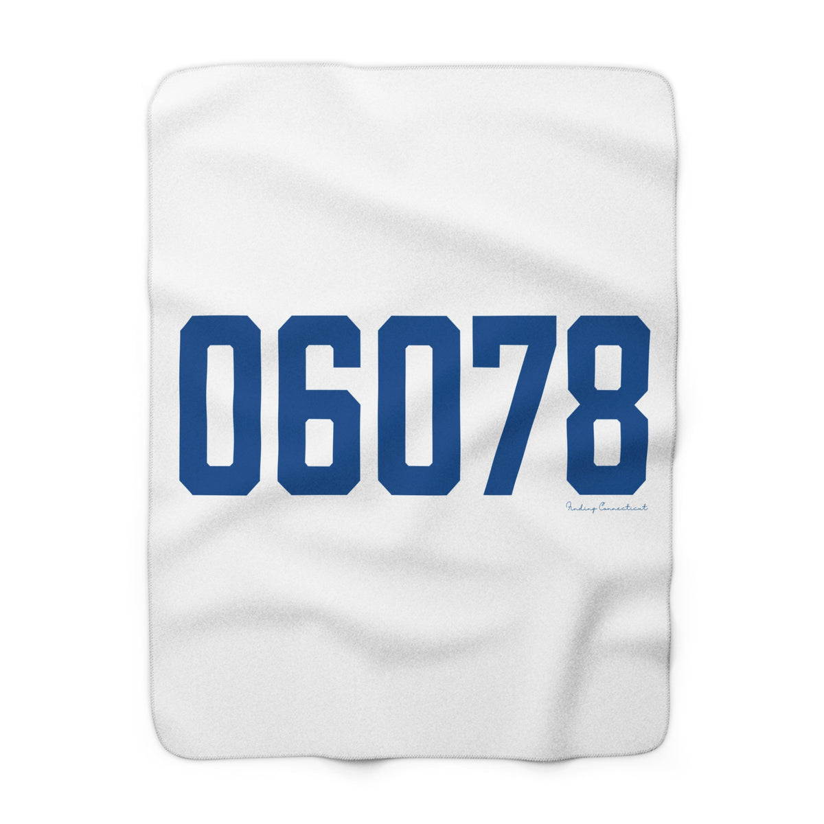 06078 Suffield Connecticut Zip Code Sherpa Fleece Blanket