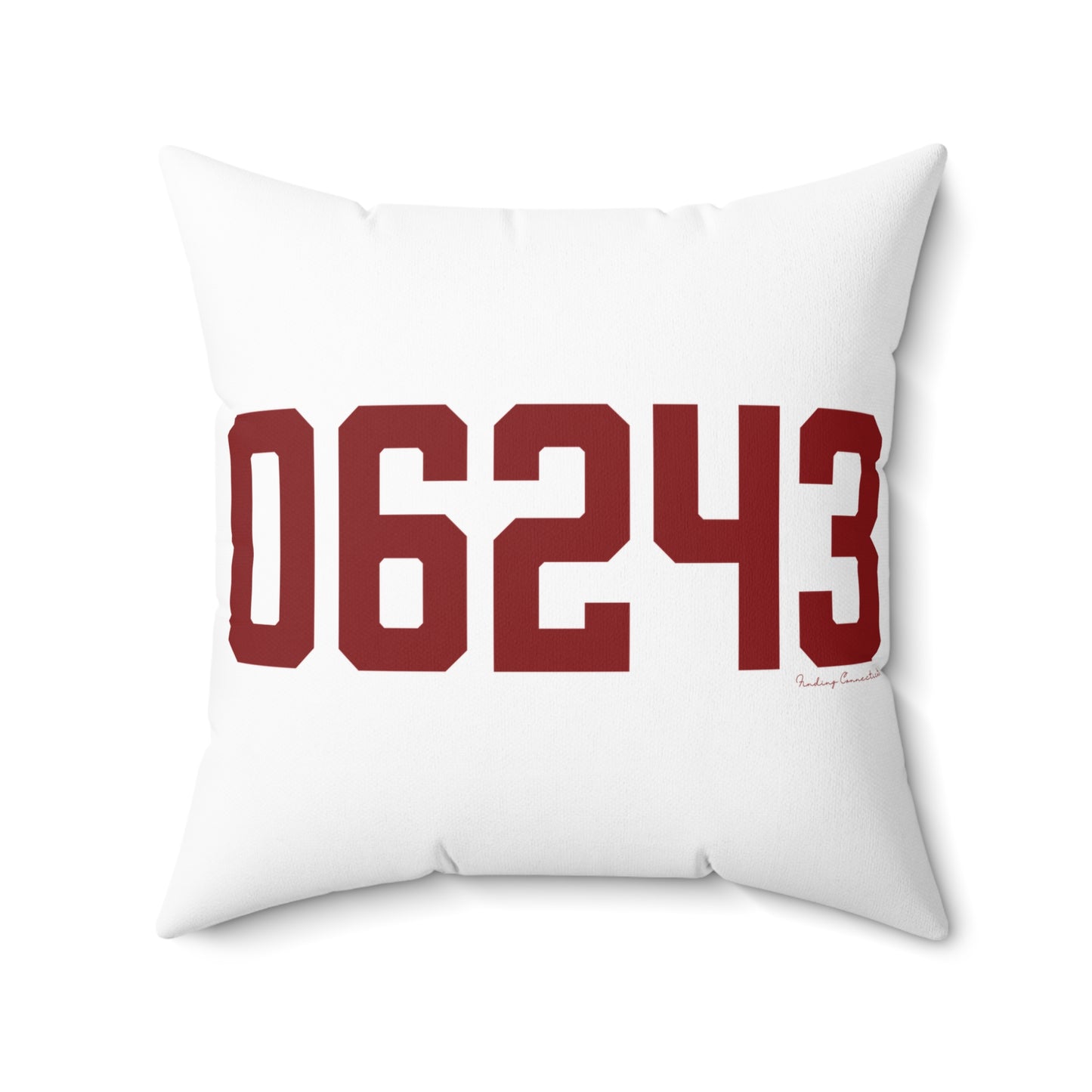 06243 Killingly Connecticut Zip Code Spun Polyester Square Pillow