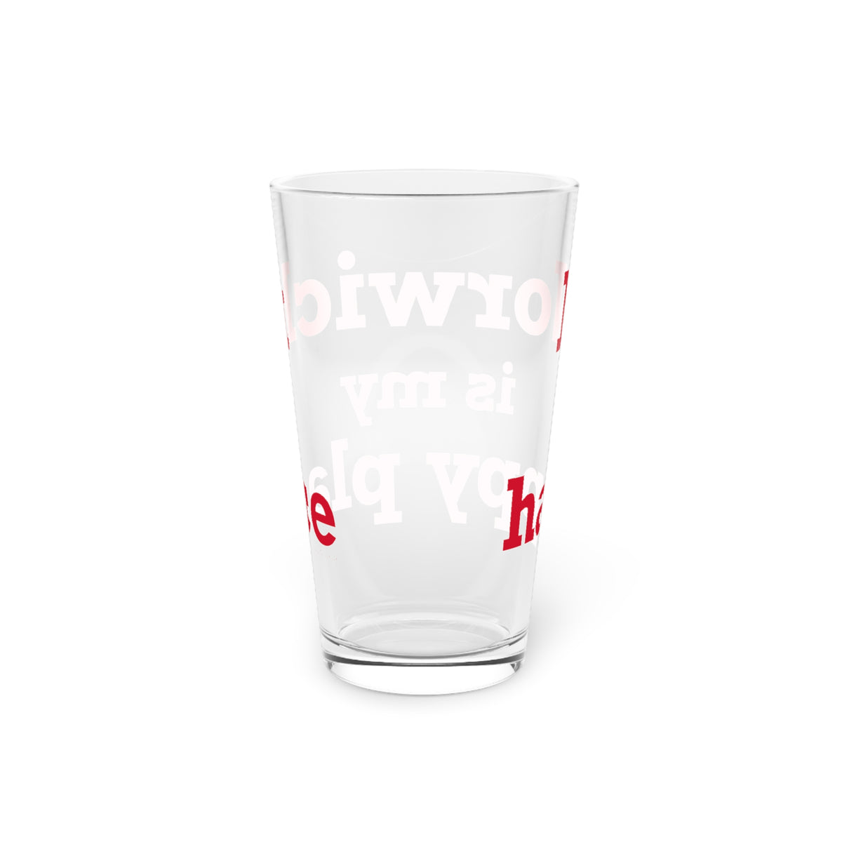 Norwich is My Happy Place Pint Glass, 16oz