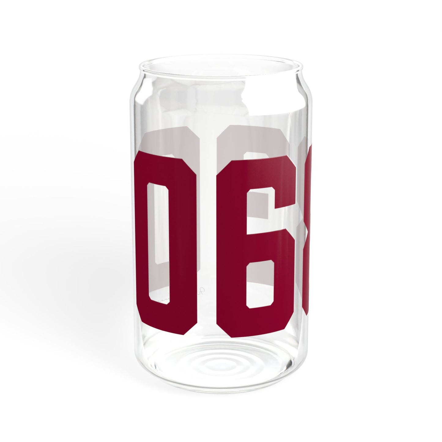 06830 - Greenwich Connecticut Zip Code  Sipper Glass, 16oz