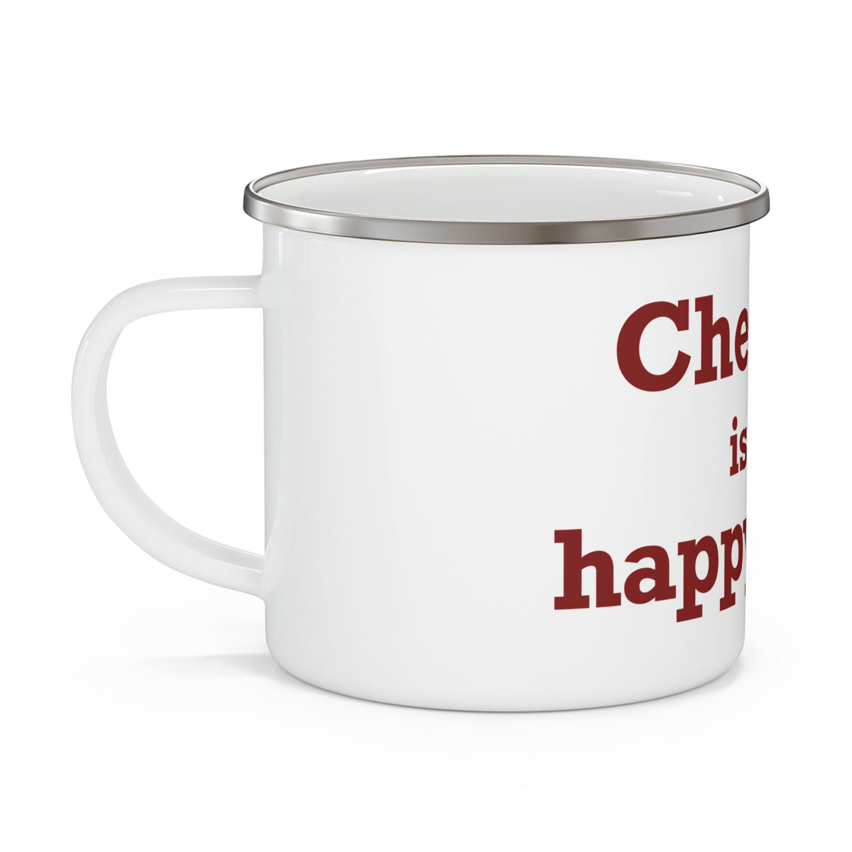 Cheshire is My Happy Place Enamel Camping Mug