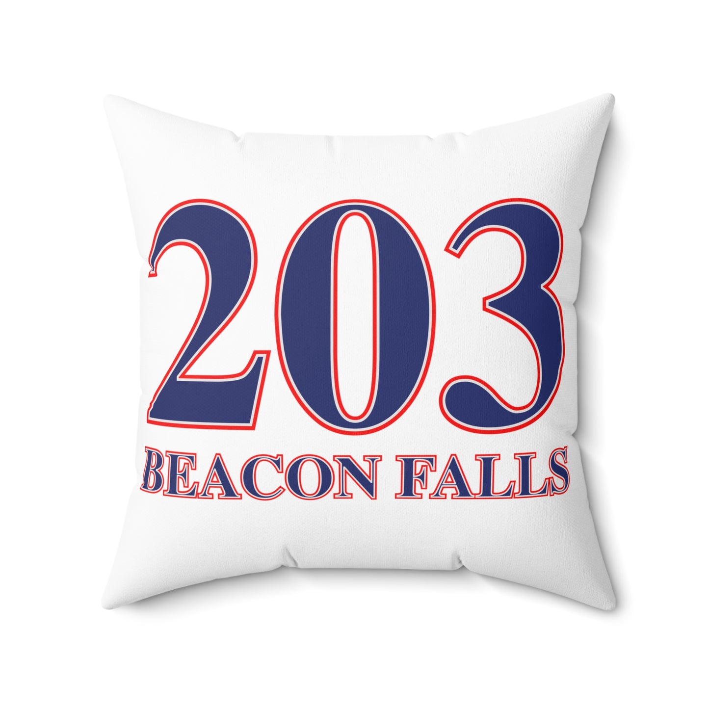 203 Beacon Falls Red White & Blue Spun Polyester Square Pillow
