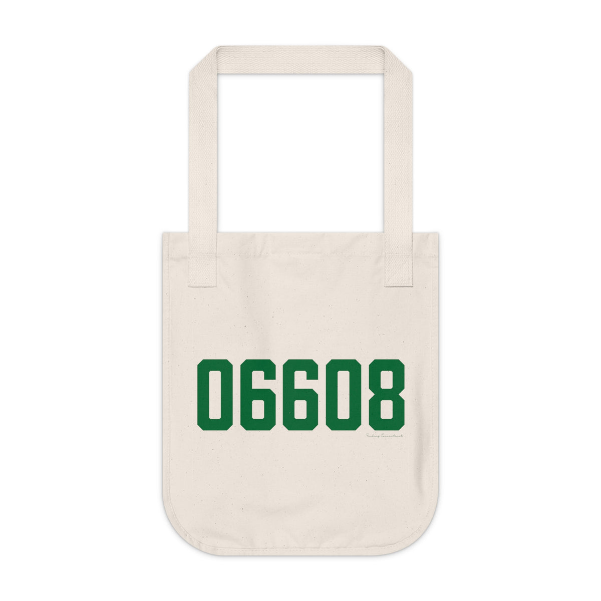 06608 Bridgeport Connecticut Zip Code Organic Canvas Tote Bag
