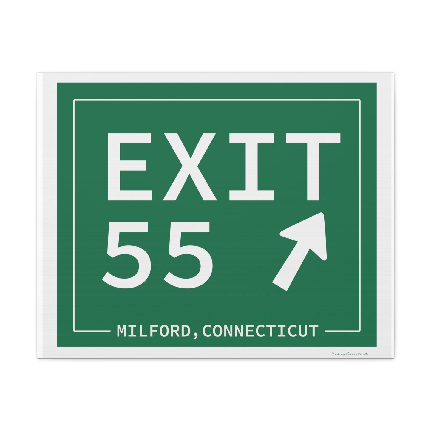 Vintage Exit 55 WCP Sign Matte Canvas, Stretched, 1.25"