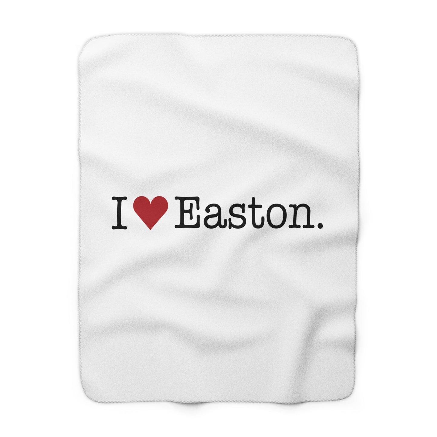 I Heart Easton. Sherpa Fleece Blanket