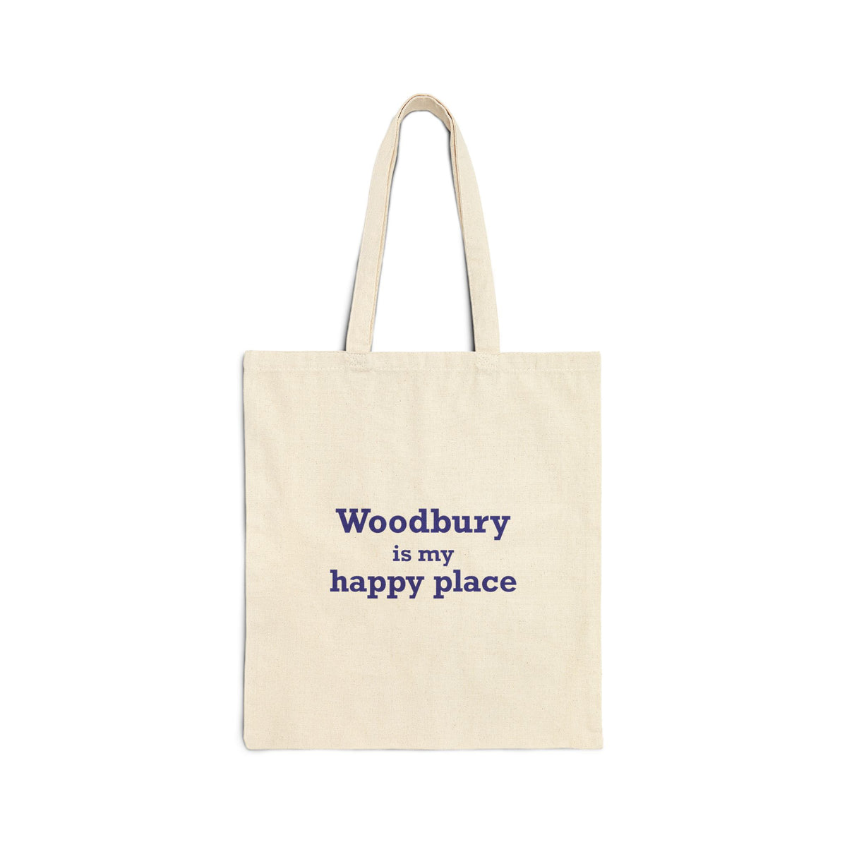 Woodbury is My Happy Place Cotton Canvas Tote Bag