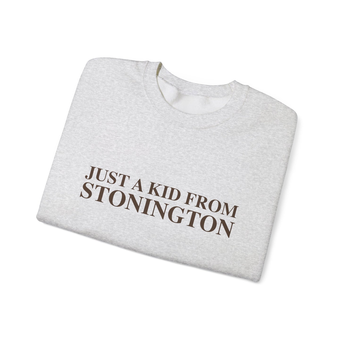 Just a kid from Stonington Unisex Heavy Blend™ Crewneck Sweatshirt