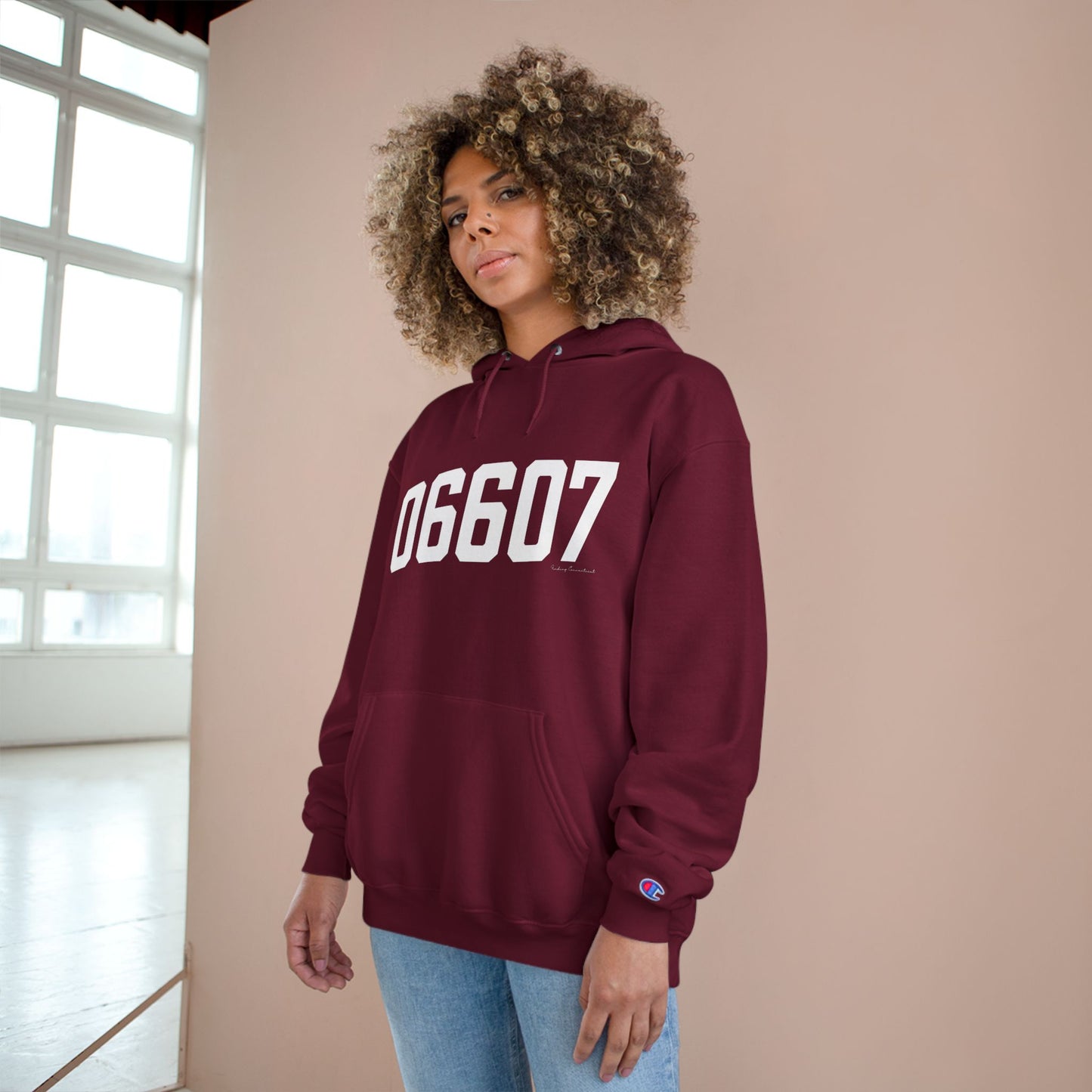06607 Bridgeport CT Zip Code Champion Hoodie Sweatshirt