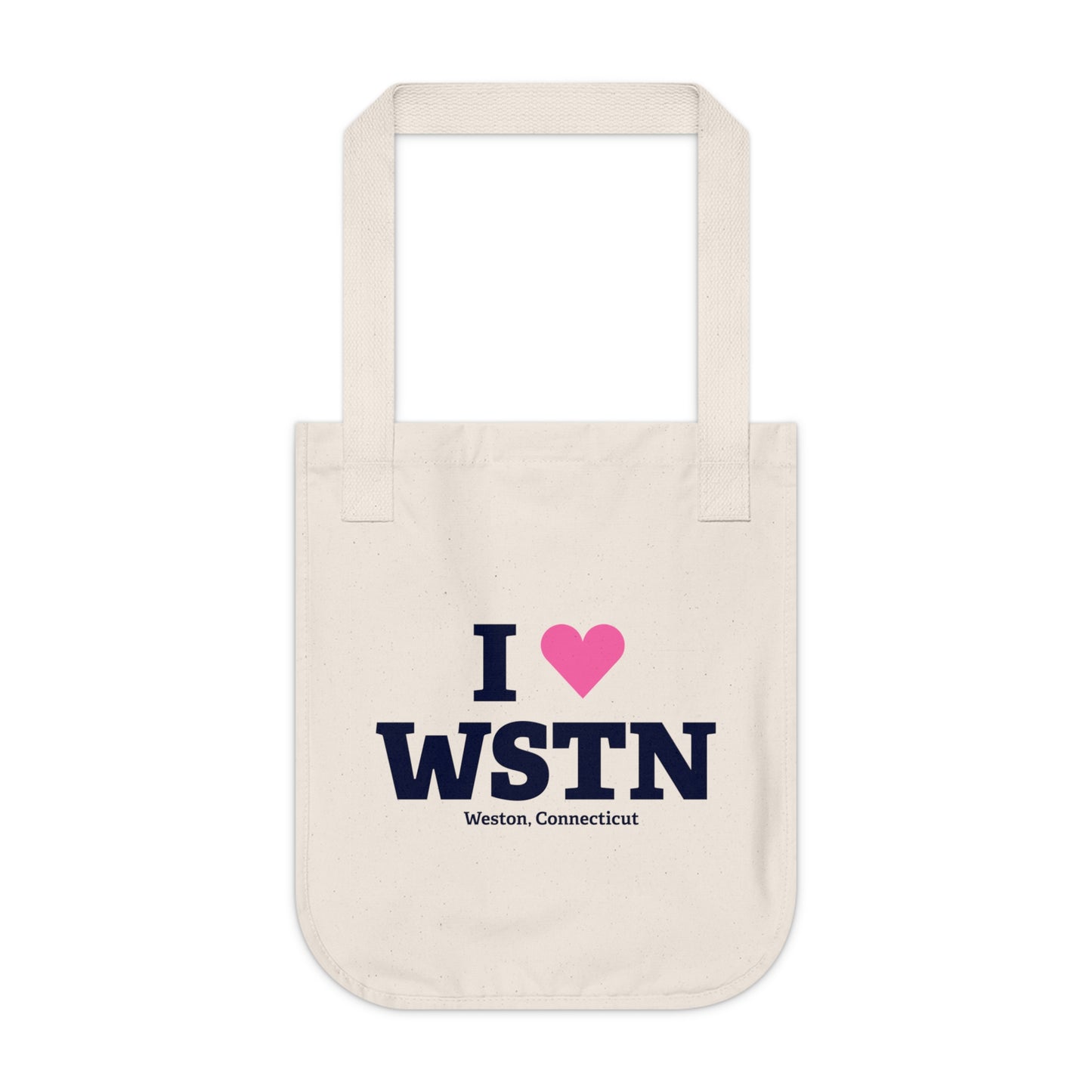 I Heart WSTN Organic Canvas Tote Bag